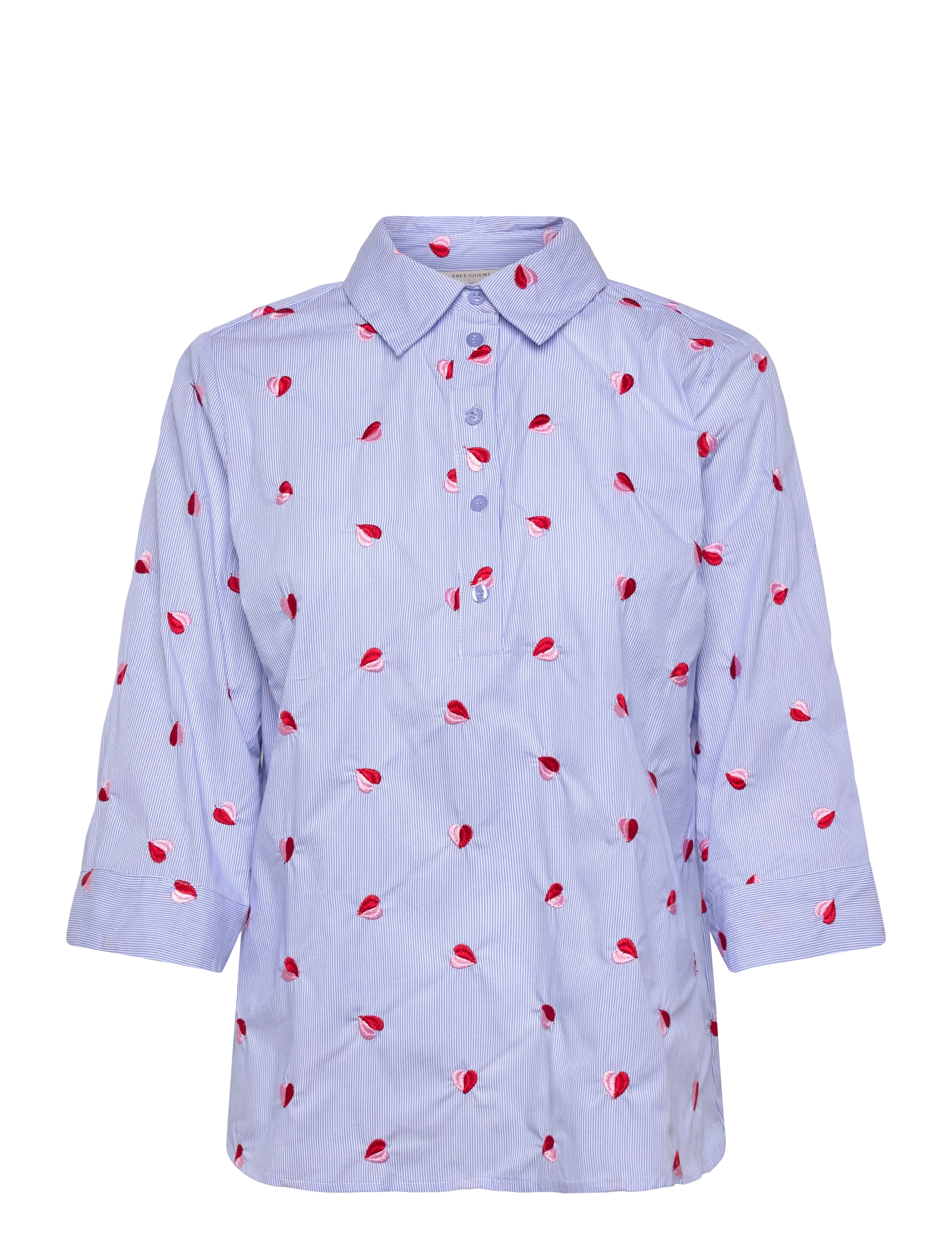 FREE/QUENT FQROSAN-SHIRT - Bluser & Skjorter - BLUE BELL W. SWEET LILAC / multi