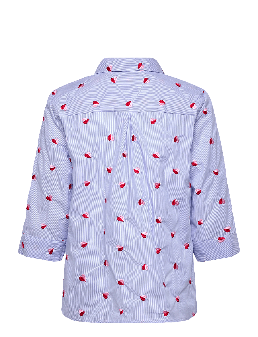 FREE/QUENT - FQROSAN-SHIRT - kortærmede skjorter - blue bell w. sweet lilac - 2