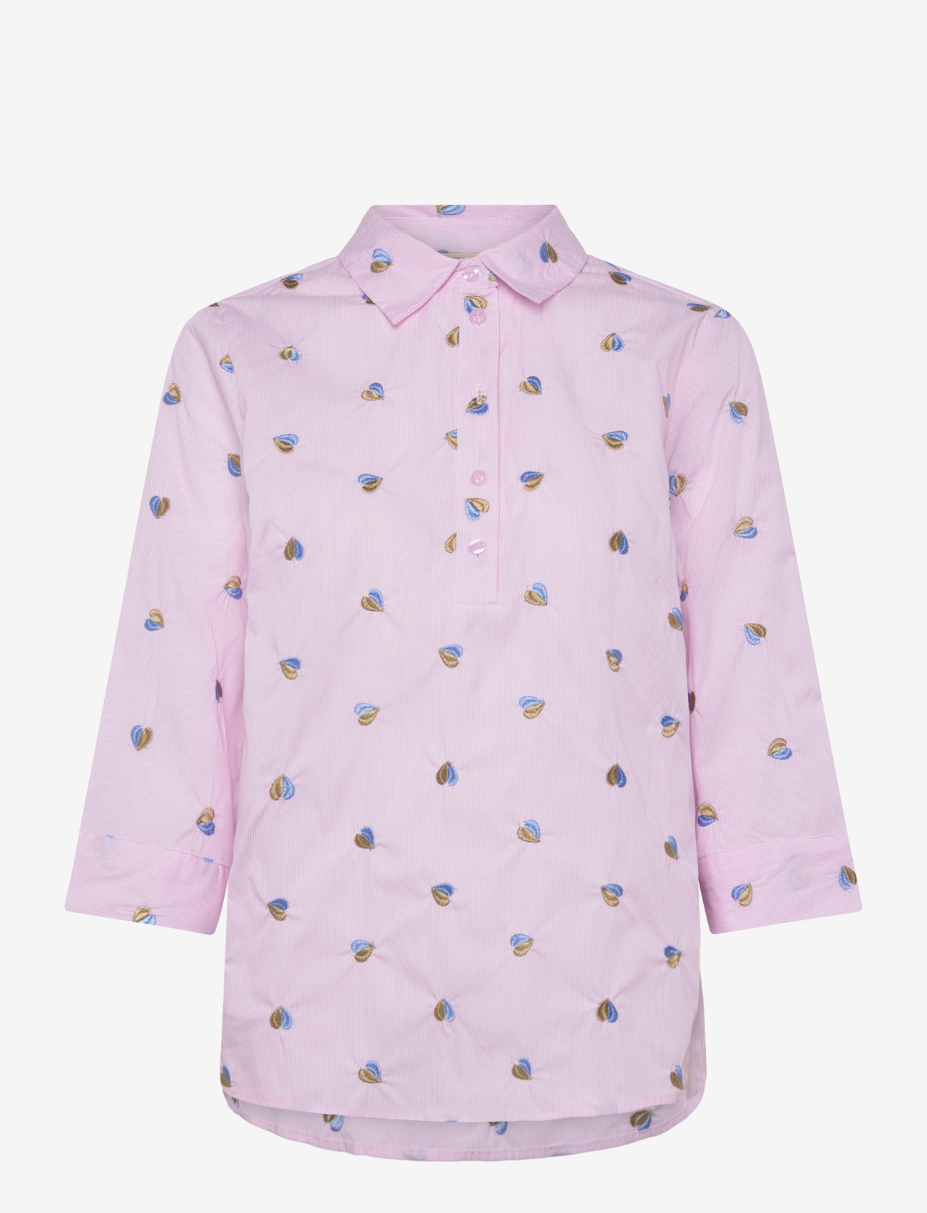 FREE/QUENT - FQROSAN-SHIRT - kortærmede skjorter - sweet lilac w. blue bell - 0