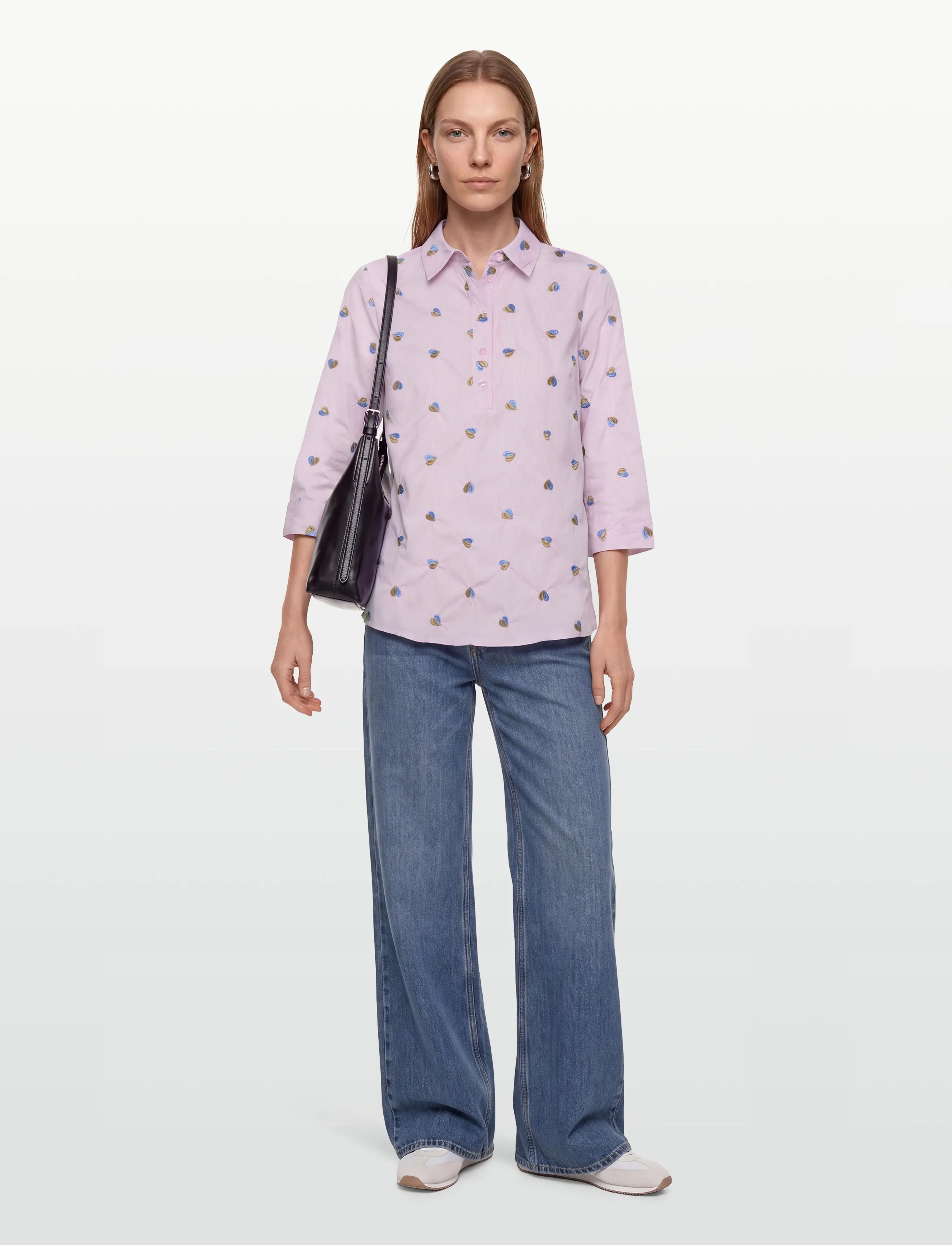 FREE/QUENT FQROSAN-SHIRT - Bluser & Skjorter - SWEET LILAC W. BLUE BELL / pink/rose