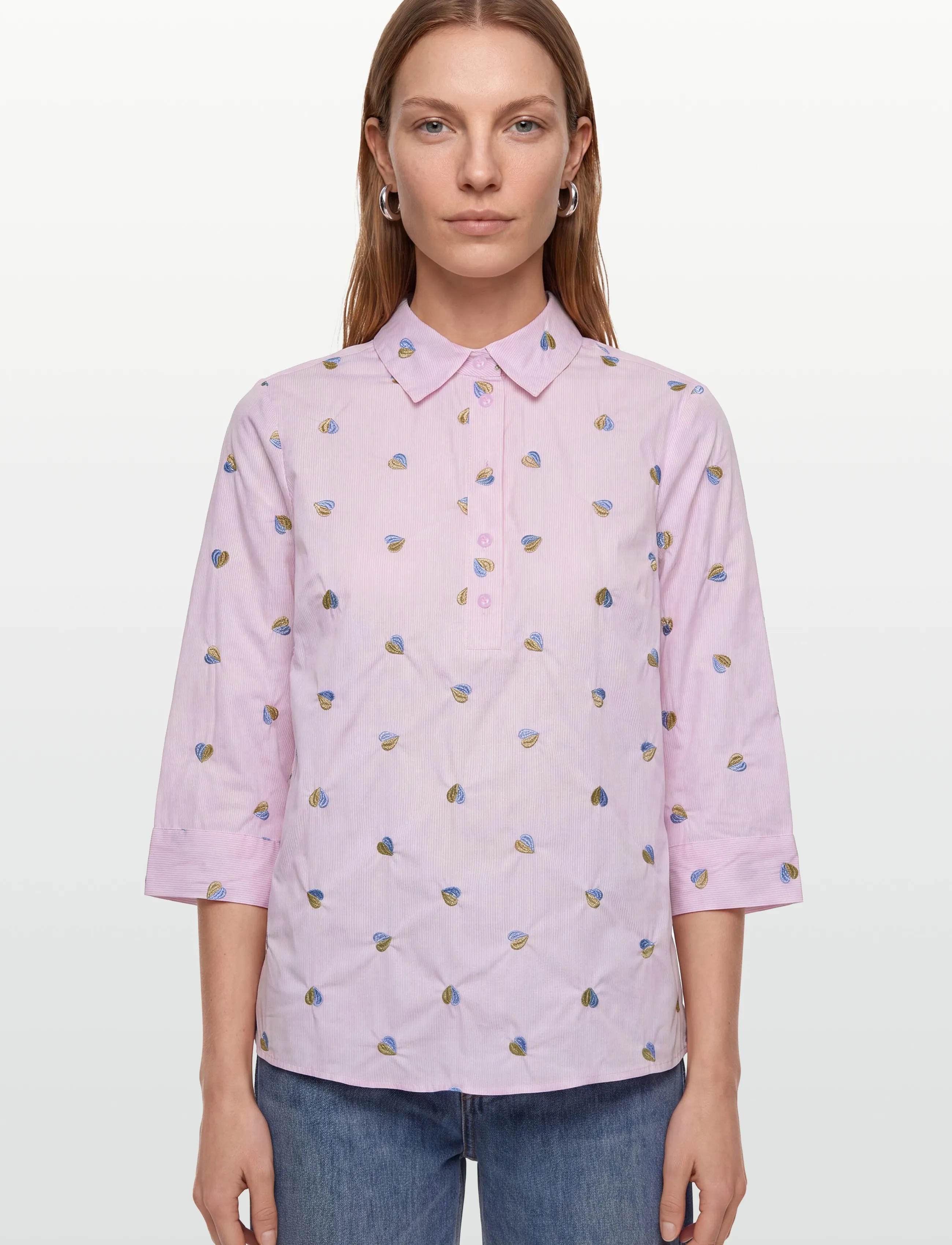 FREE/QUENT - FQROSAN-SHIRT - kortærmede skjorter - sweet lilac w. blue bell - 3