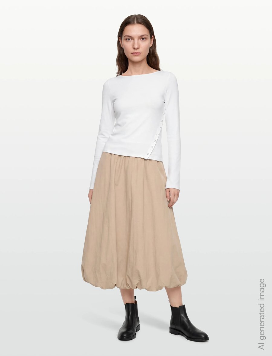 FREE/QUENT - FQMONO-SKIRT - pleated skirts - silver mink - 0