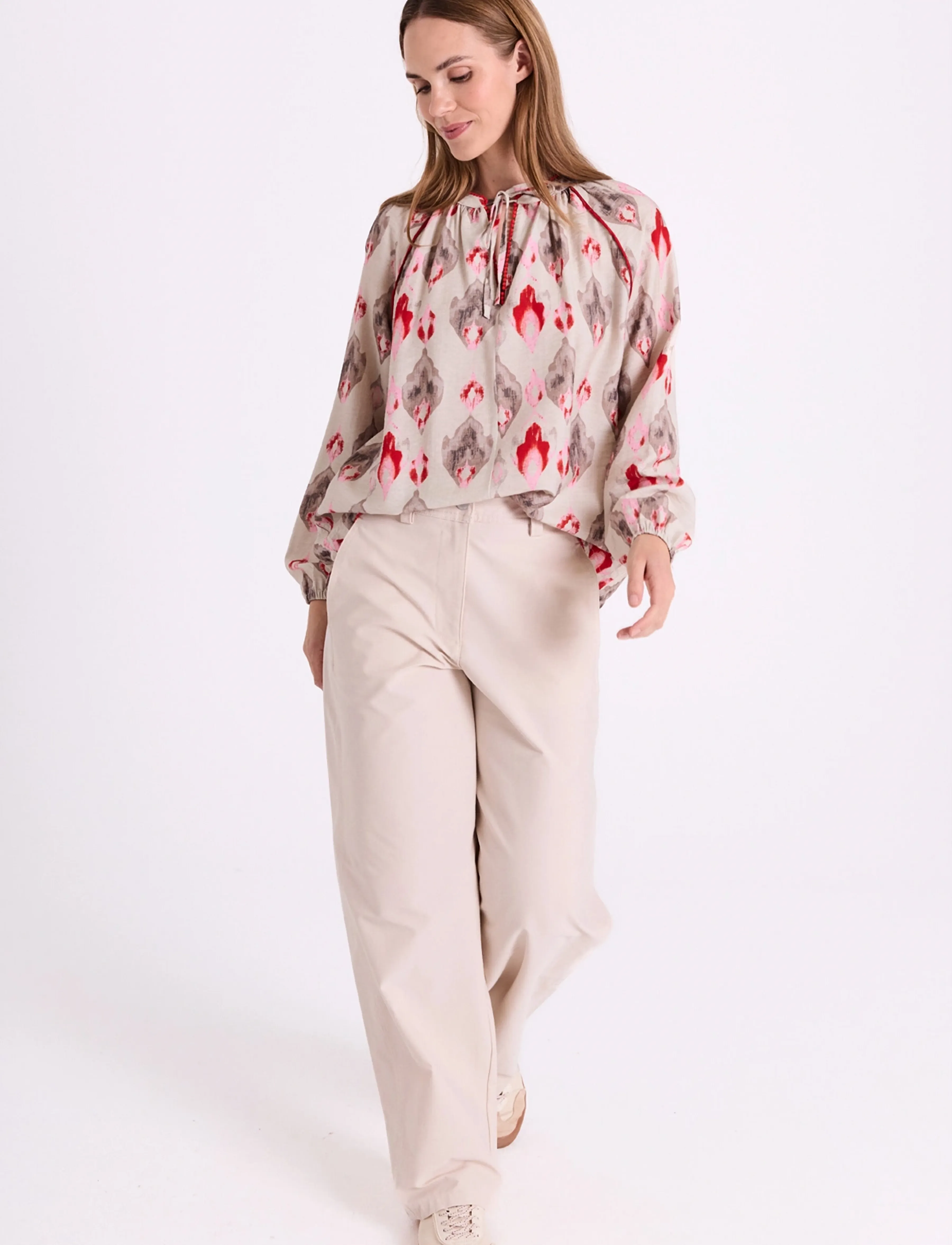 FREE/QUENT FQZANDRA-PANTS - FREE|QUENT - MOONBEAM / cream