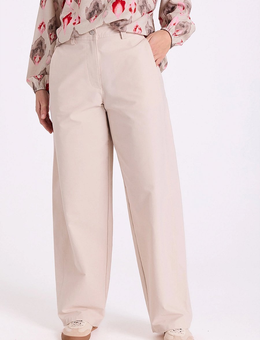 FREE/QUENT - FQZANDRA-PANTS - wide leg trousers - moonbeam - 3