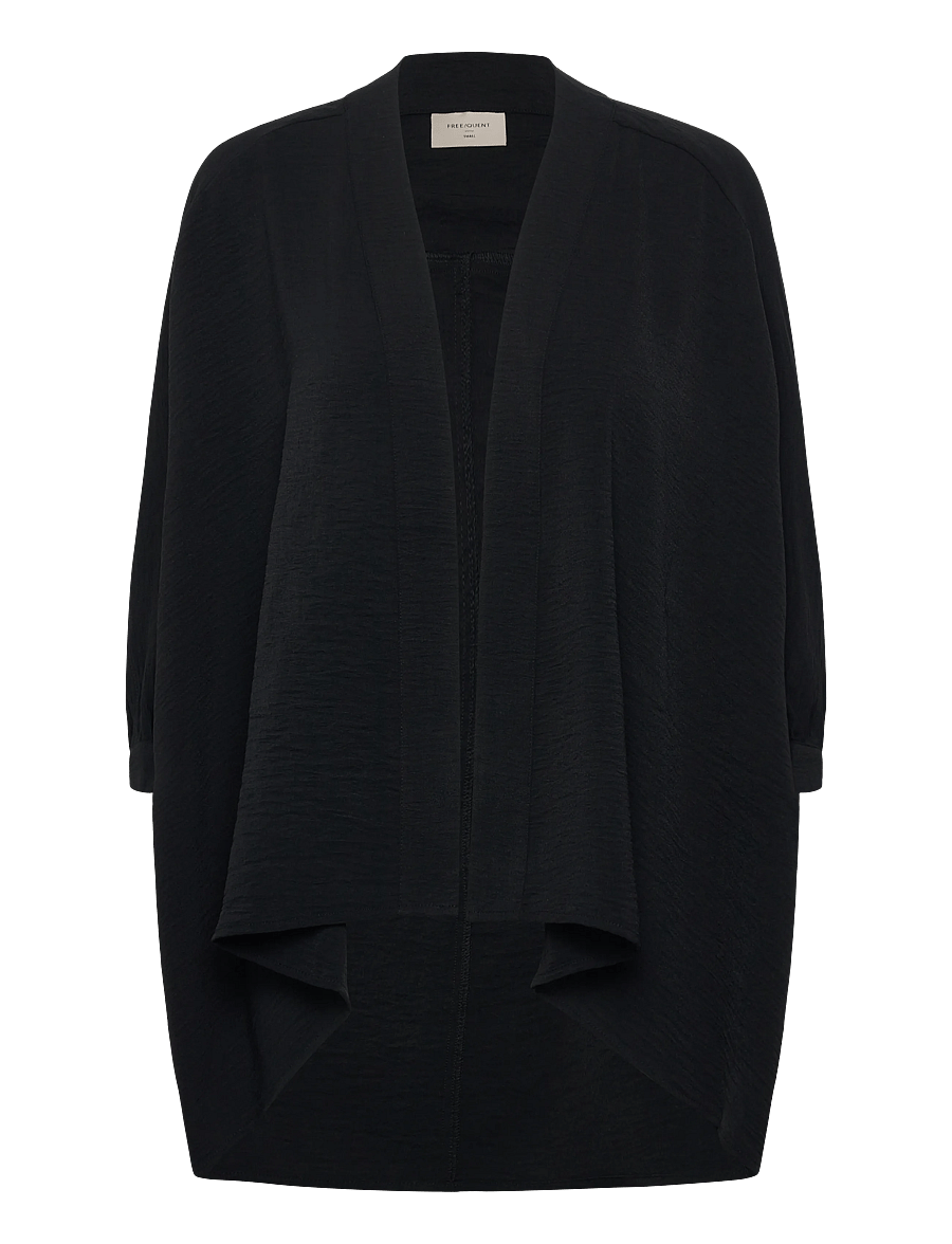 FREE/QUENT - FQFABINI-SHIRT - overshirts - black - 1