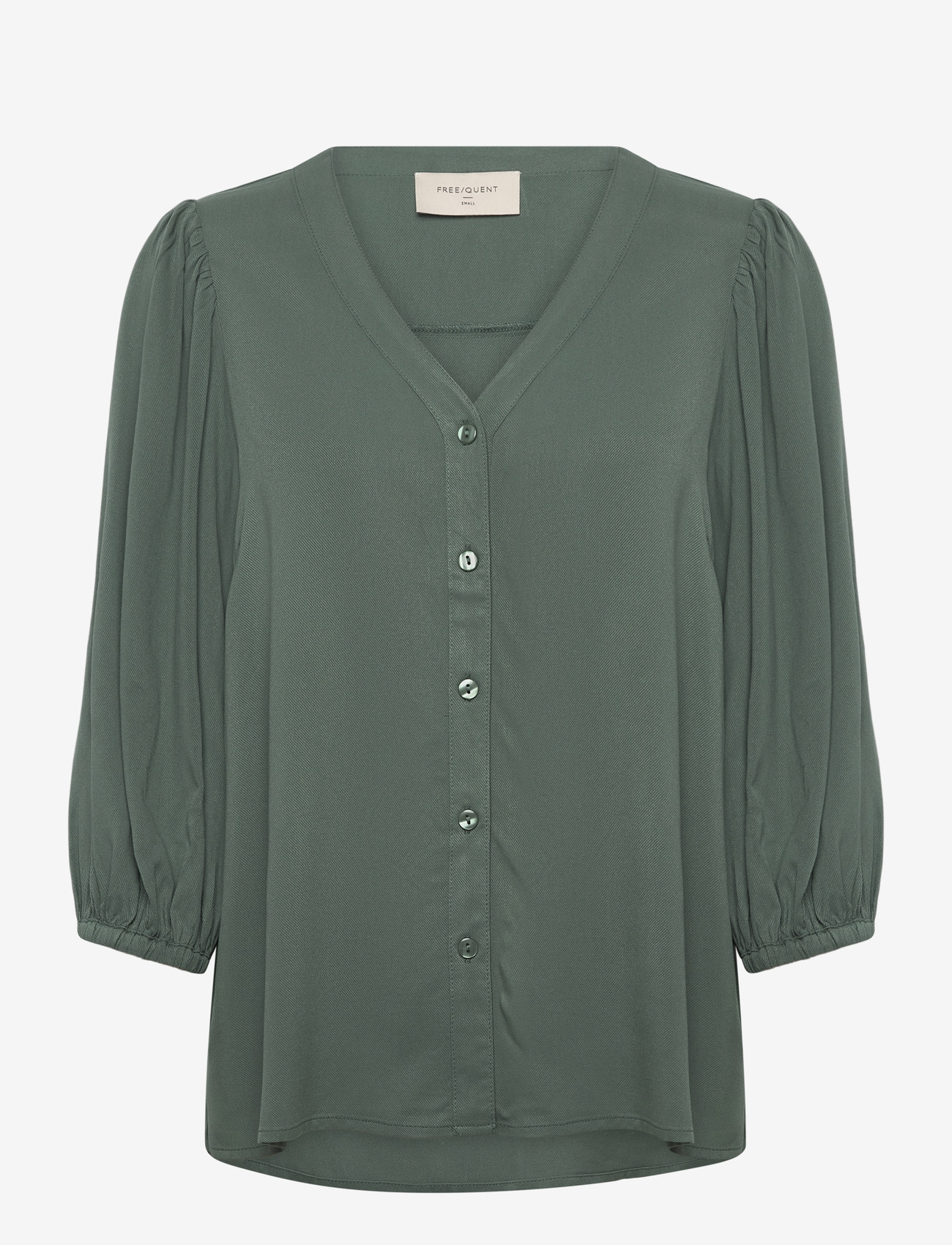 FREE/QUENT - FQALINE-BLOUSE - langærmede bluser - dark forest - 0