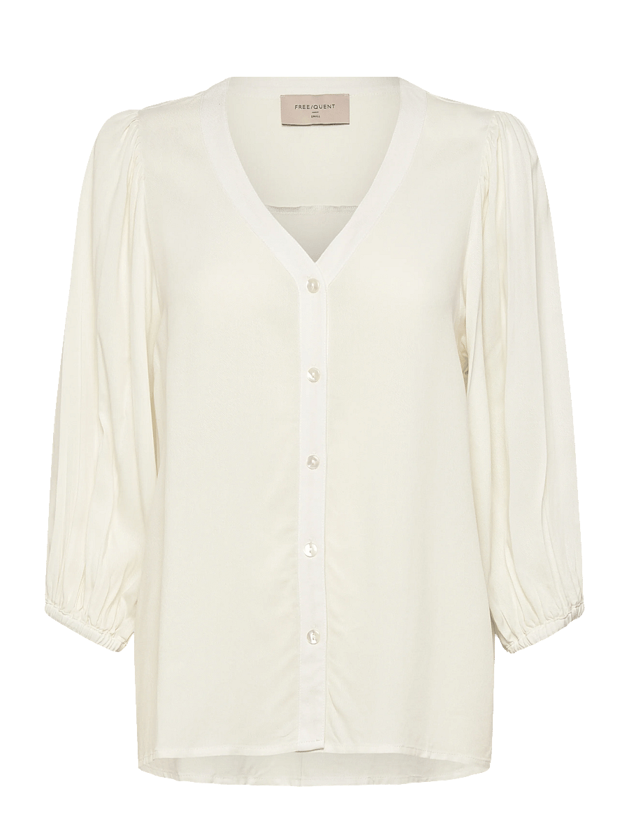 FREE/QUENT - FQALINE-BLOUSE - langærmede bluser - star off-white - 1