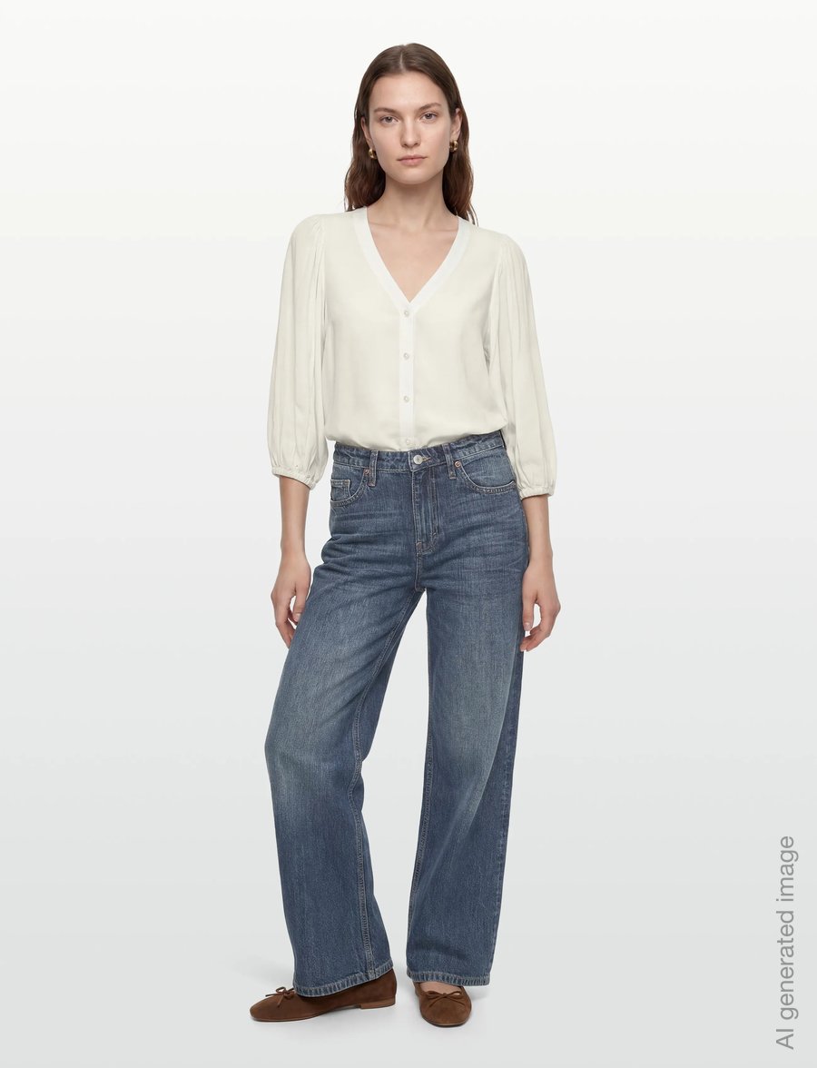 FREE/QUENT - FQALINE-BLOUSE - langærmede bluser - star off-white - 0