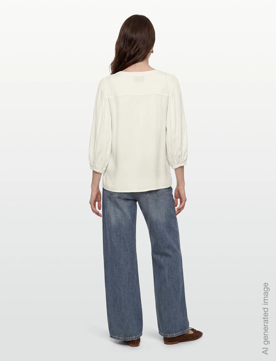 FREE/QUENT - FQALINE-BLOUSE - langærmede bluser - star off-white - 4