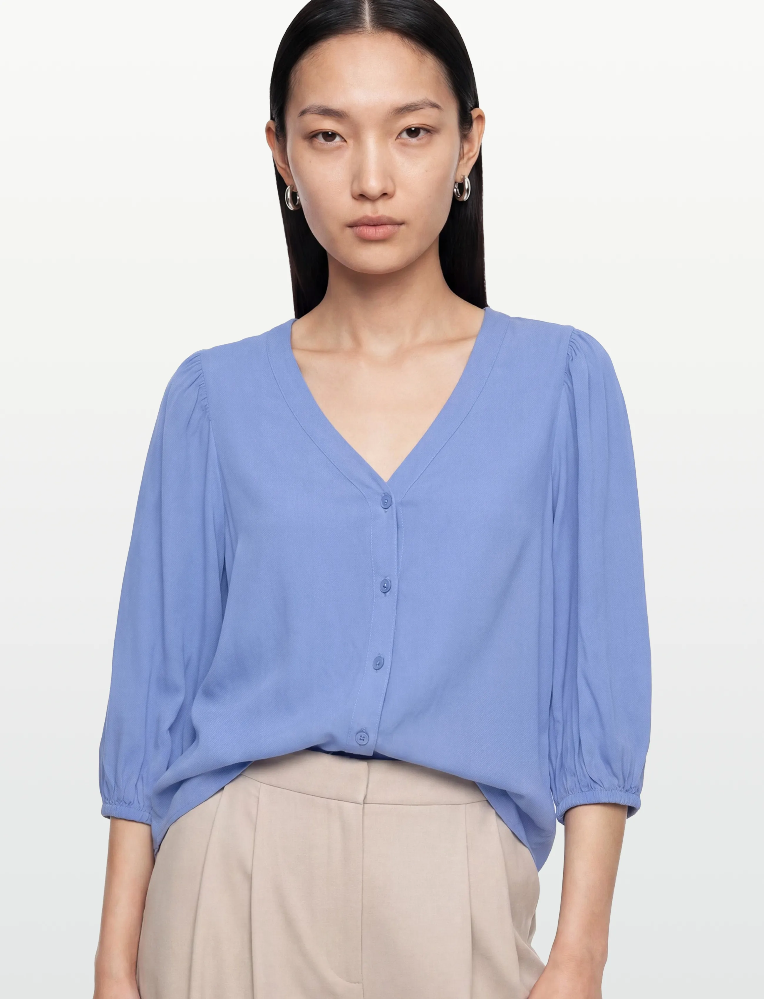 FREE/QUENT - FQALINE-BLOUSE - långärmade blusar - vista blue - 3