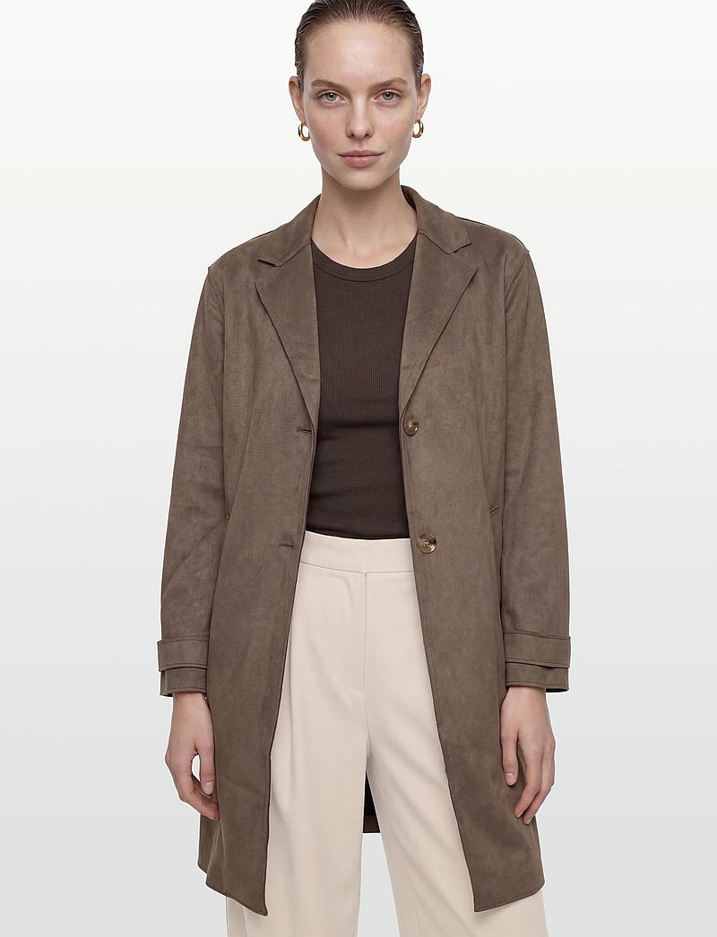 FREE/QUENT - FQDYVIA-JACKET - lette frakker - morel - 3