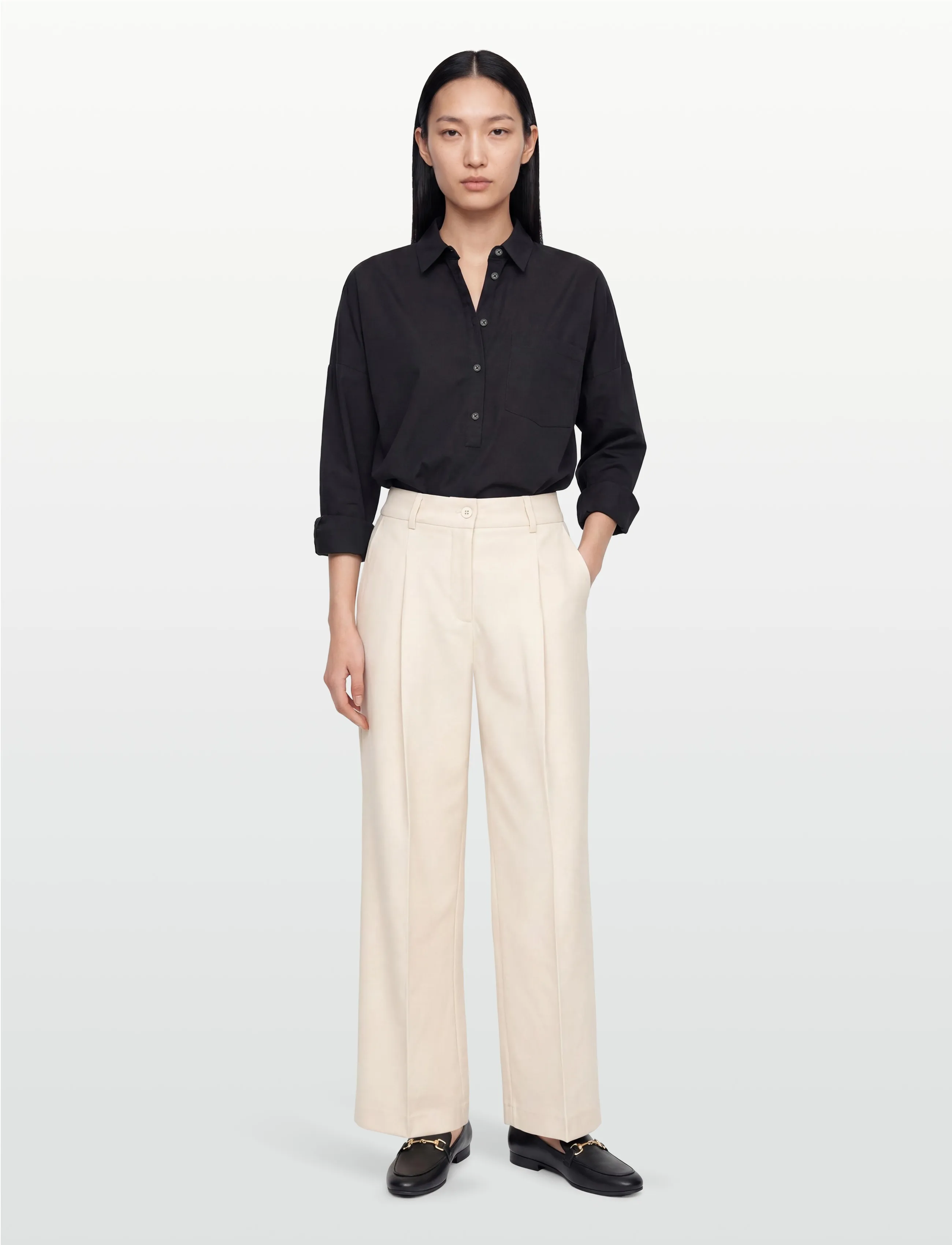 FREE/QUENT Fqyasmin-Pants, XL, Cream, Bukser > Brede Ben, Dame