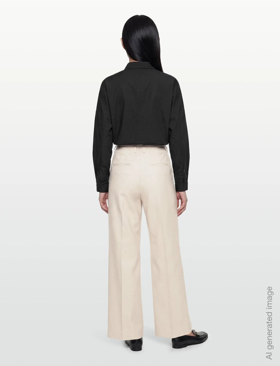 FREE/QUENT - FQYASMIN-PANTS - hosen mit weitem bein - moonbeam - 4