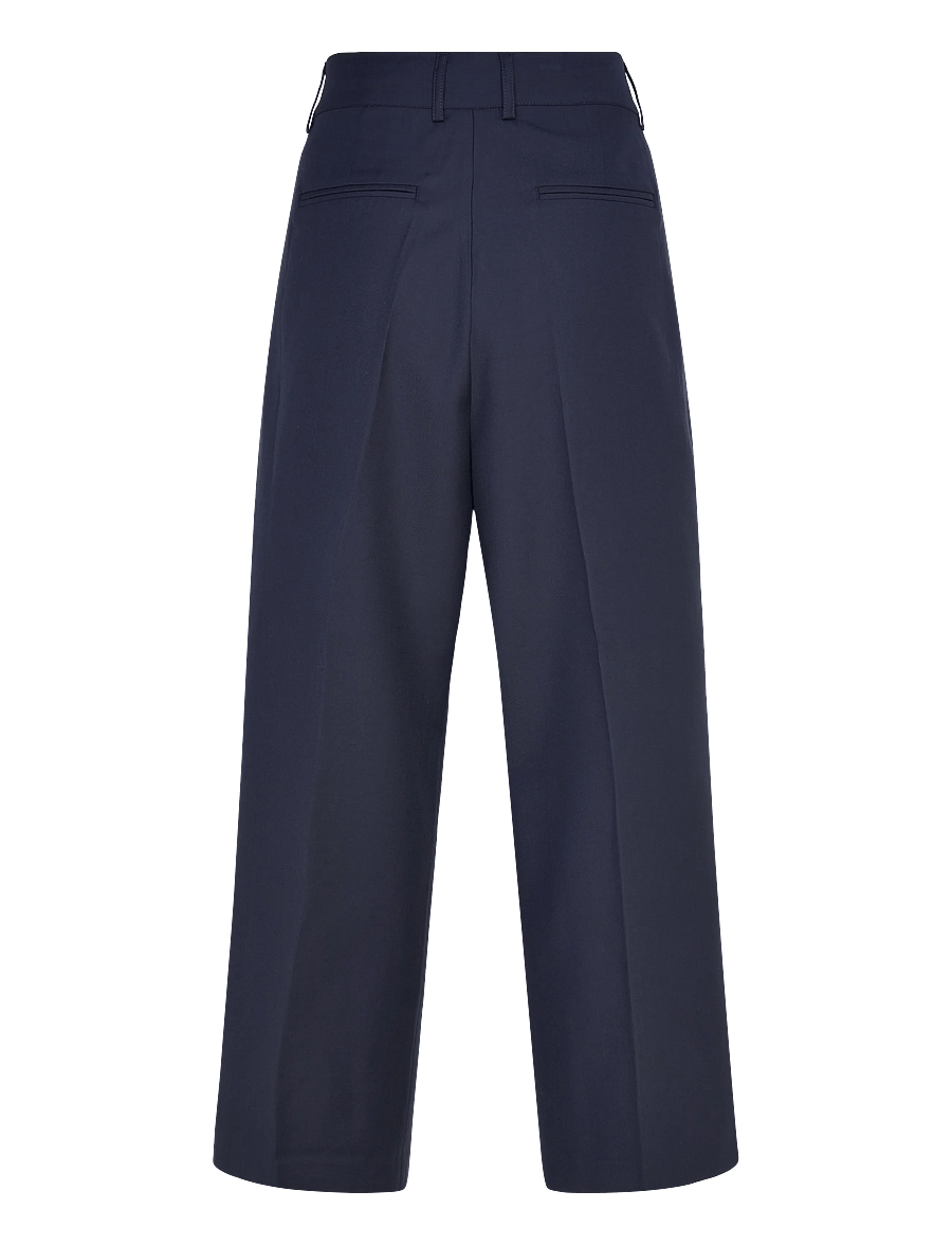 FREE/QUENT - FQYASMIN-PANTS - hosen mit weitem bein - navy blazer - 2