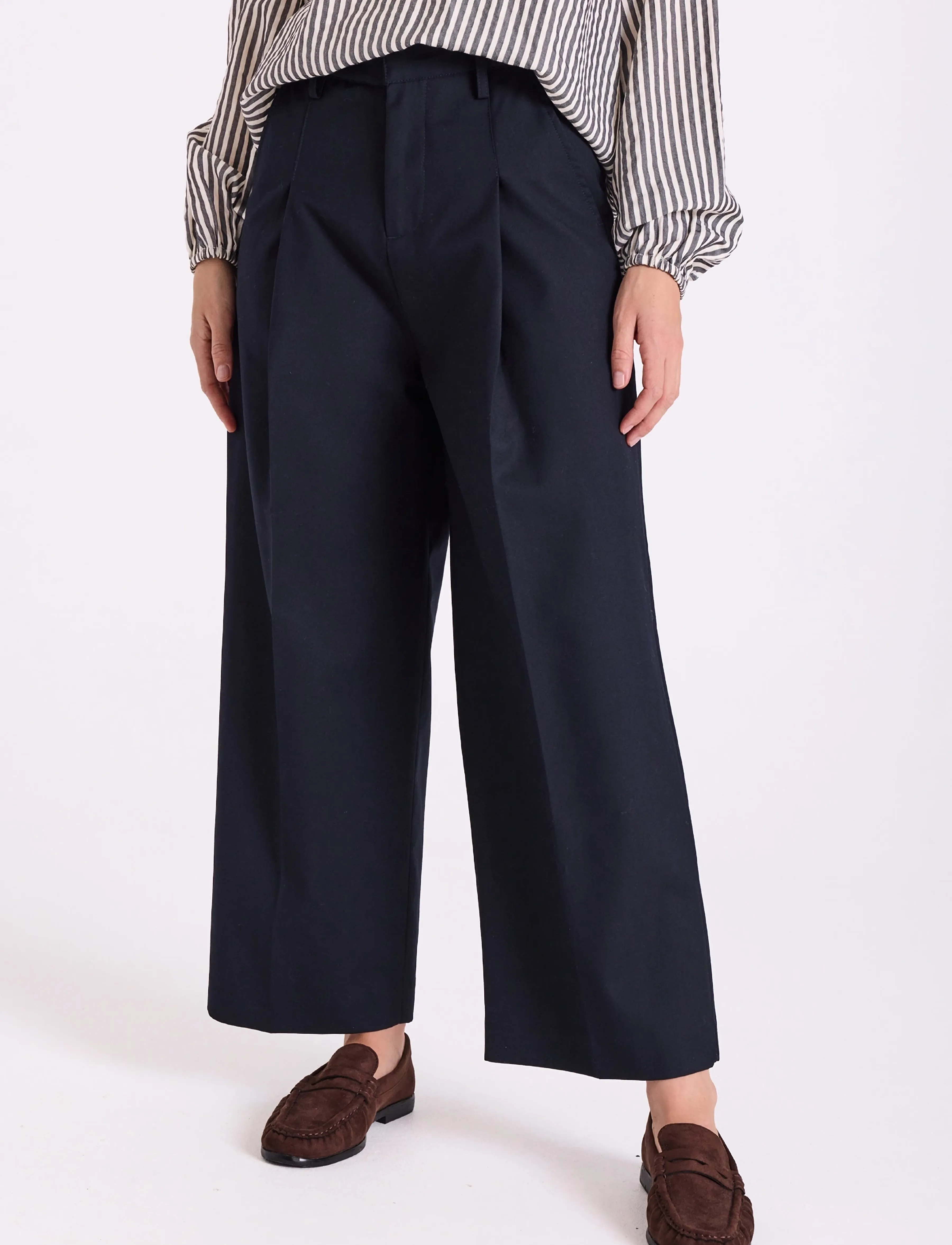 FREE/QUENT - FQYASMIN-PANTS - laveste priser - navy blazer - 3