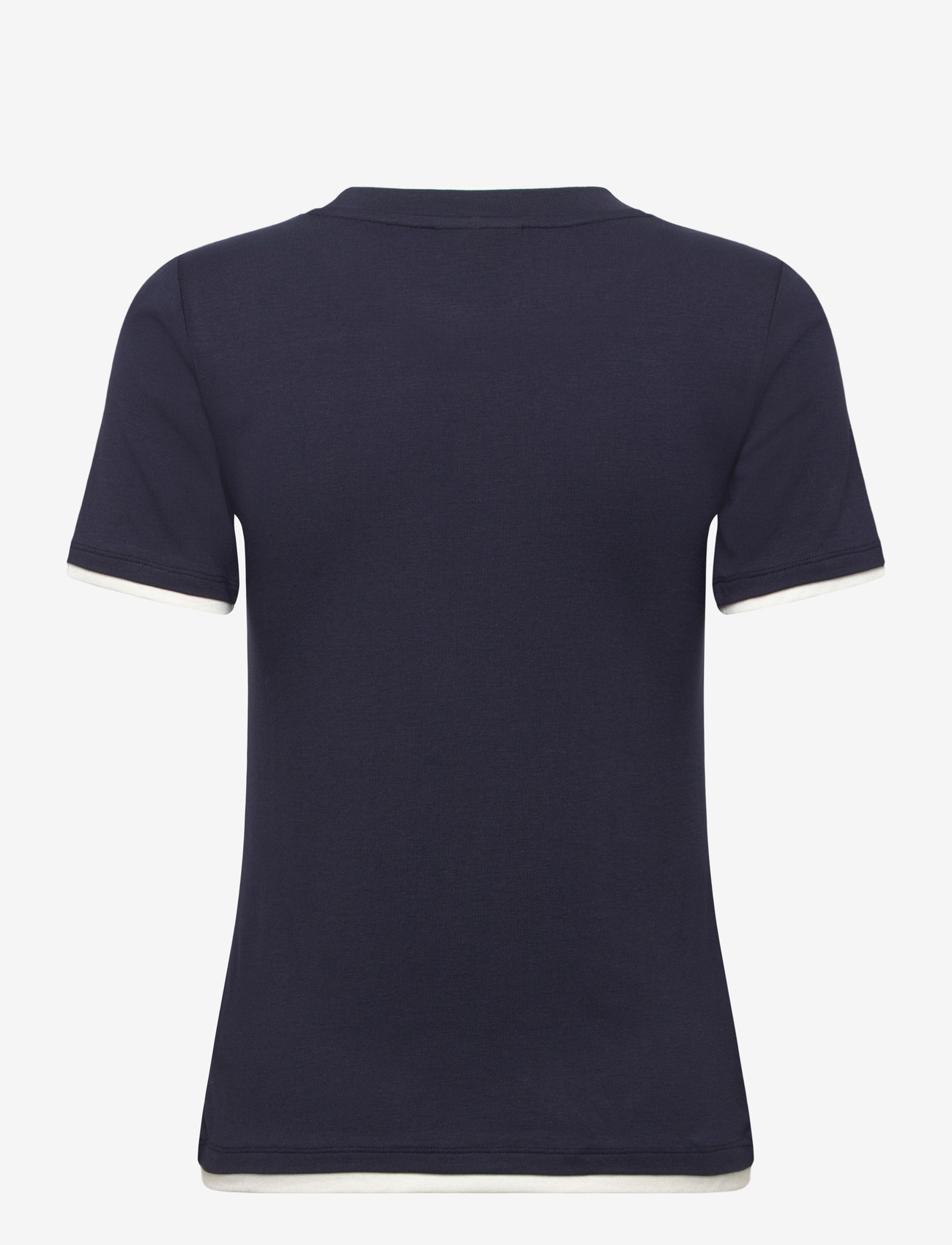FREE/QUENT - FQALVIN-TEE - t-shirts - navy blazer w. star off-white - 2
