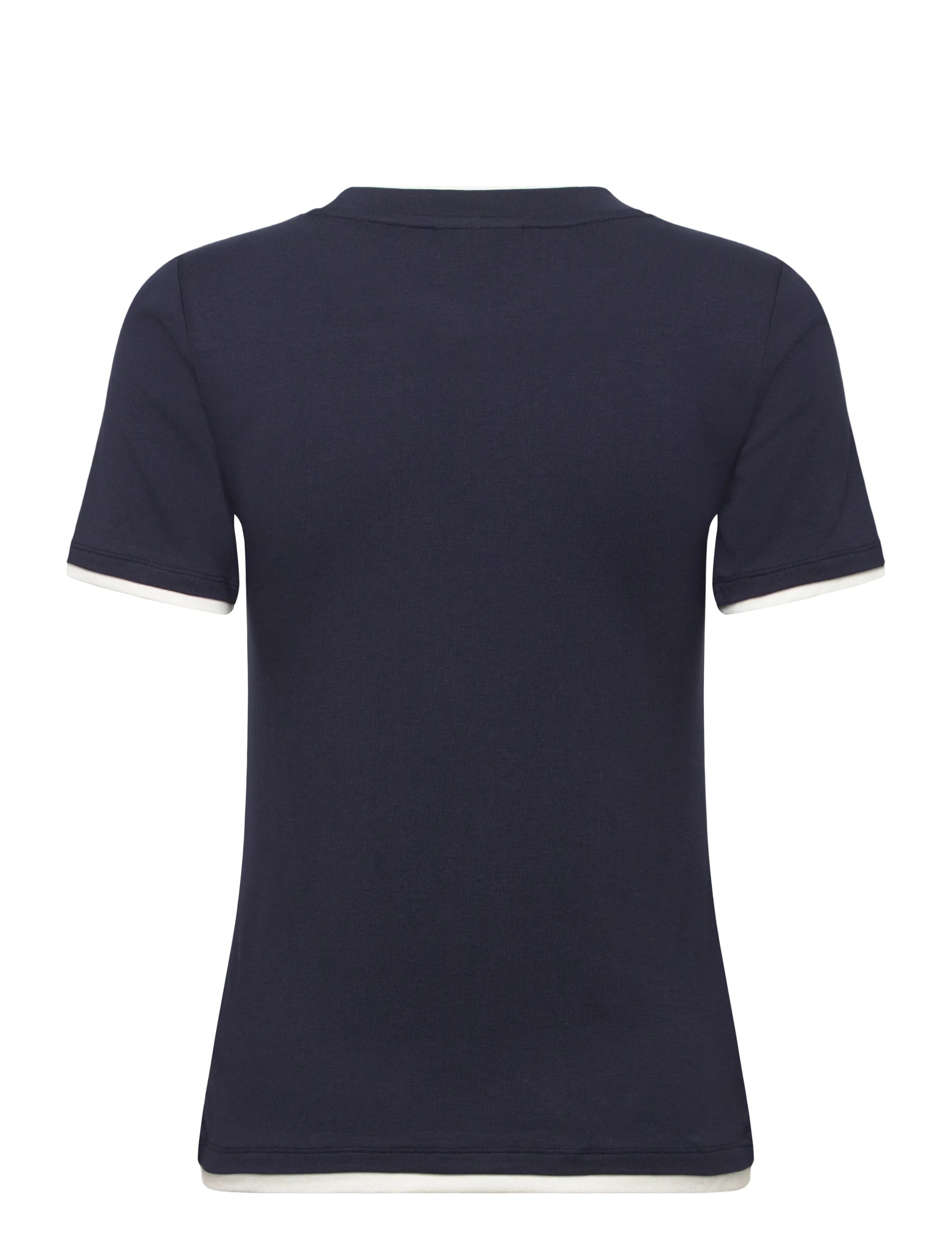 FREE/QUENT - FQALVIN-TEE - t-shirts - navy blazer w. star off-white - 2