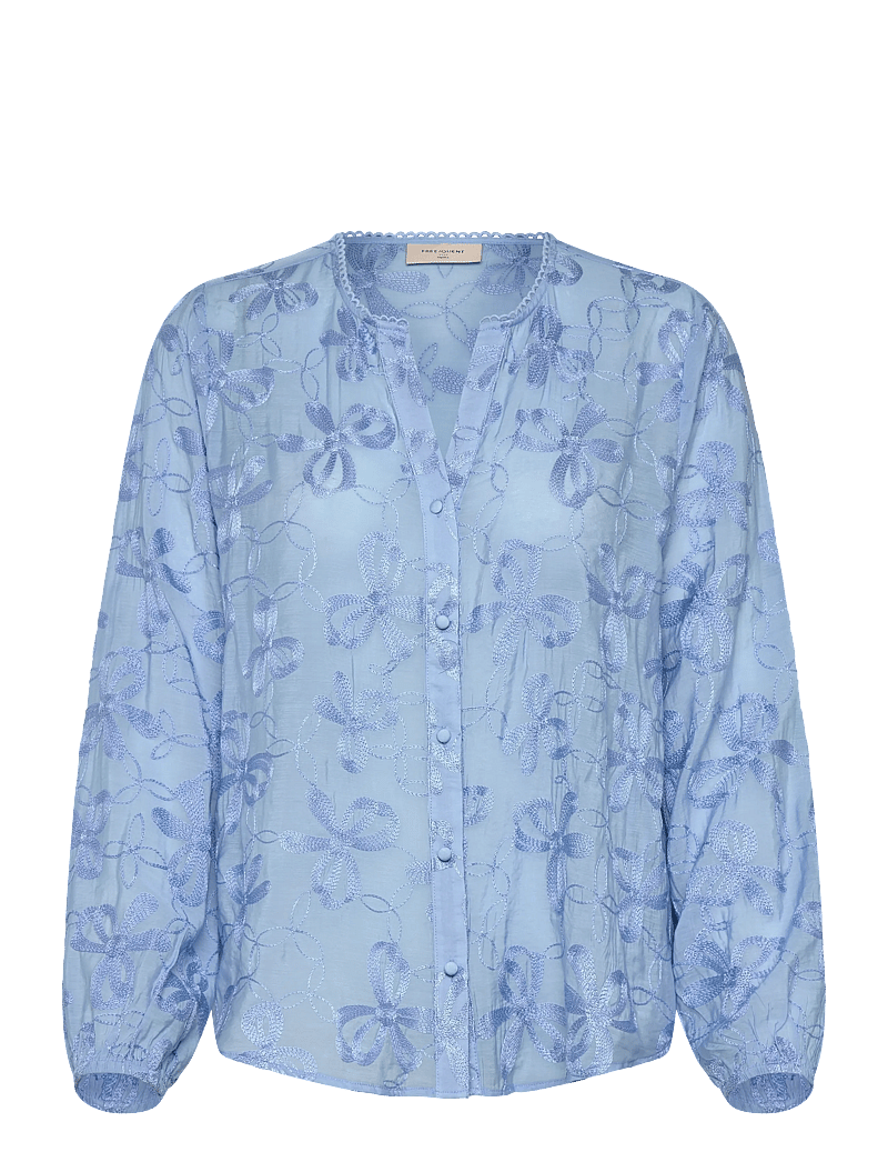 FREE/QUENT - FQRANDY-BLOUSE - langärmlige blusen - blue bell - 0