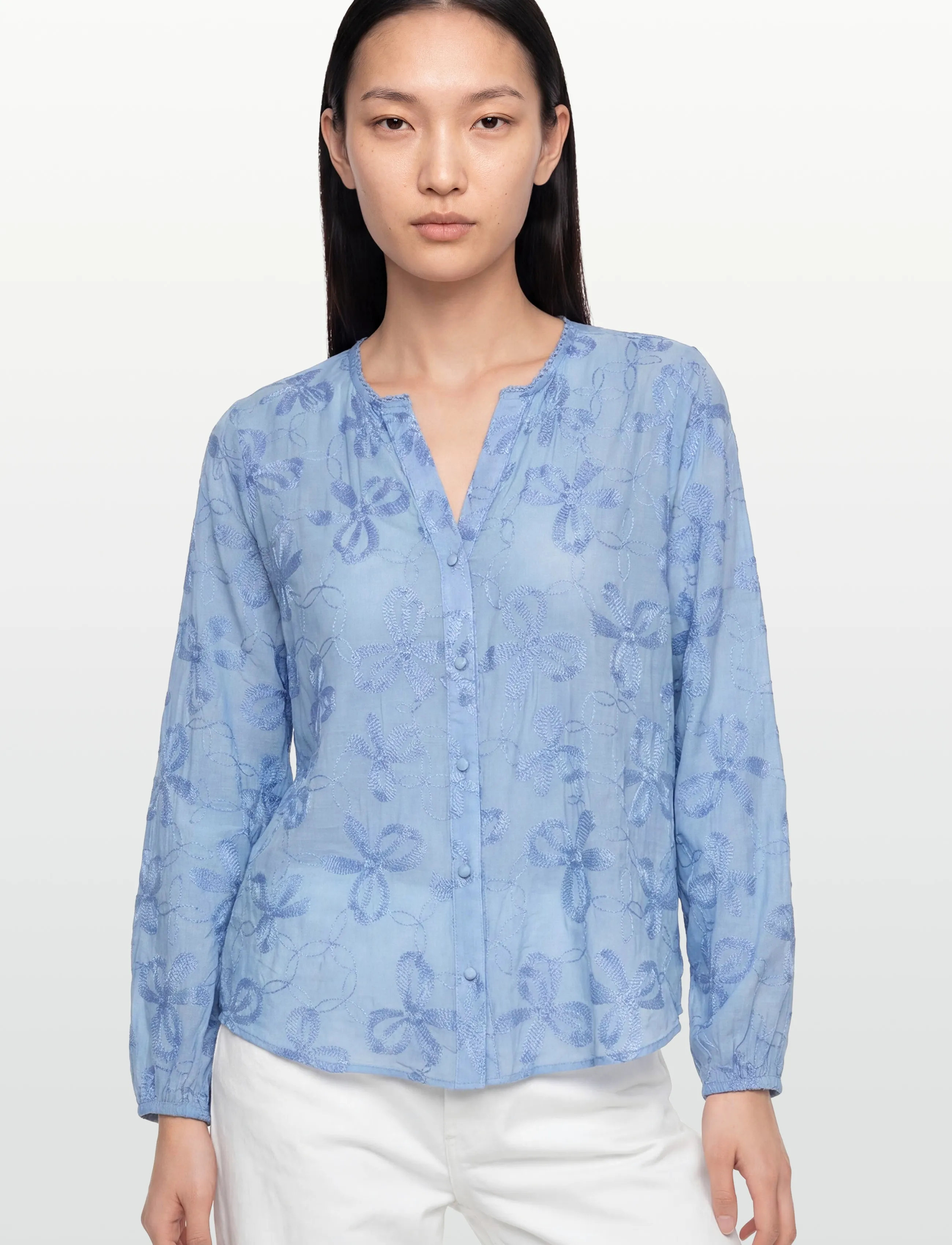 FREE/QUENT - FQRANDY-BLOUSE - langermede bluser - blue bell - 3