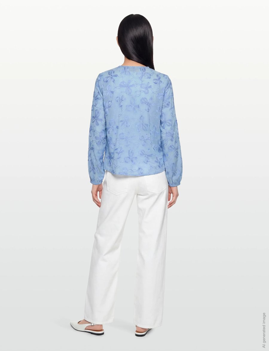 FREE/QUENT - FQRANDY-BLOUSE - blouses à manches longues - blue bell - 4