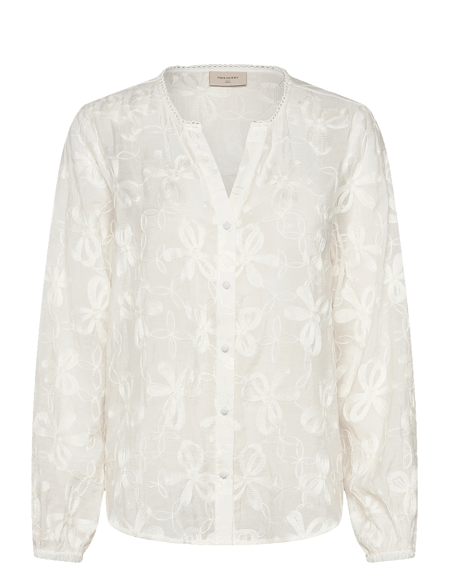 FREE/QUENT - FQRANDY-BLOUSE - langärmelige blusen - star off-white - 1