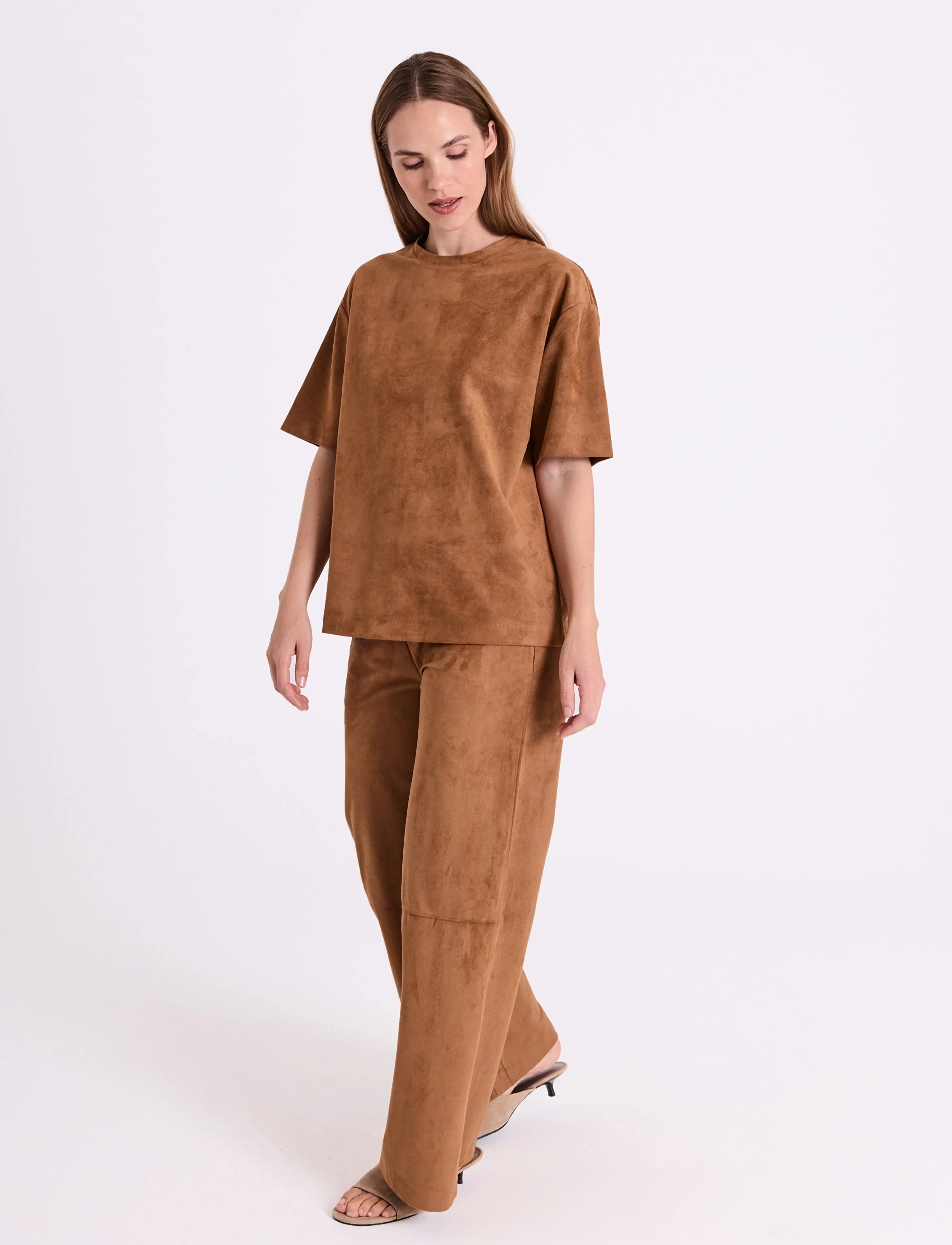 FREE/QUENT FQMIMI-PANTS - Byxor - THRUSH / brown