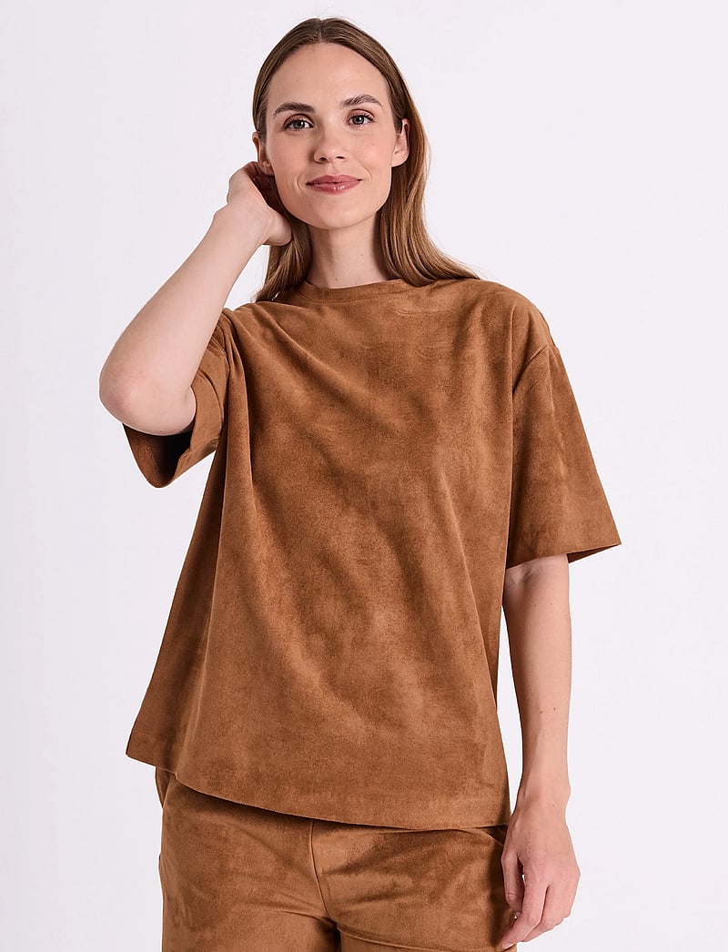 FREE/QUENT - FQMIMI-BLOUSE - kurzämlige blusen - thrush - 3