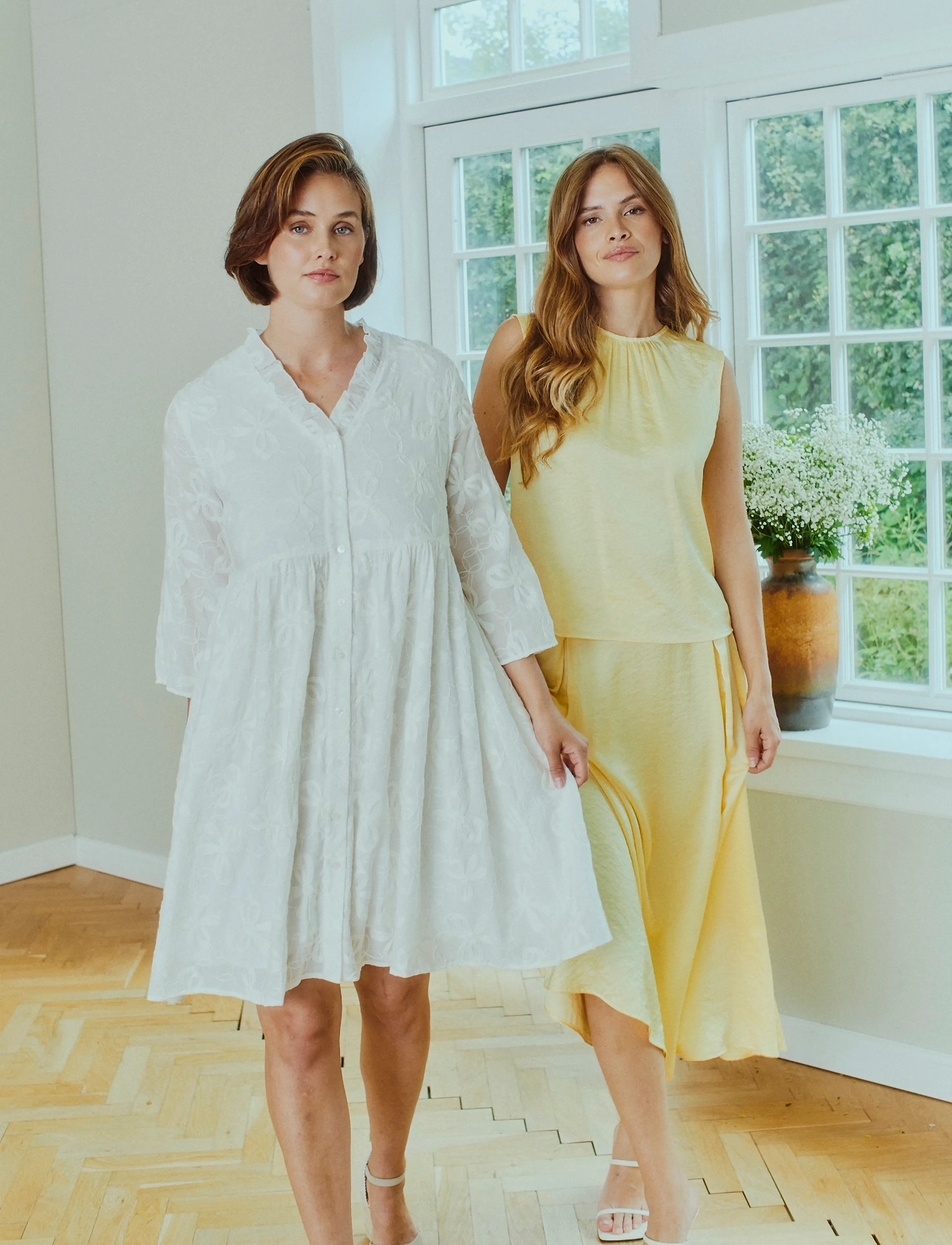 FREE/QUENT - FQRANDY-DRESS - sommerkjoler - star off-white - 4