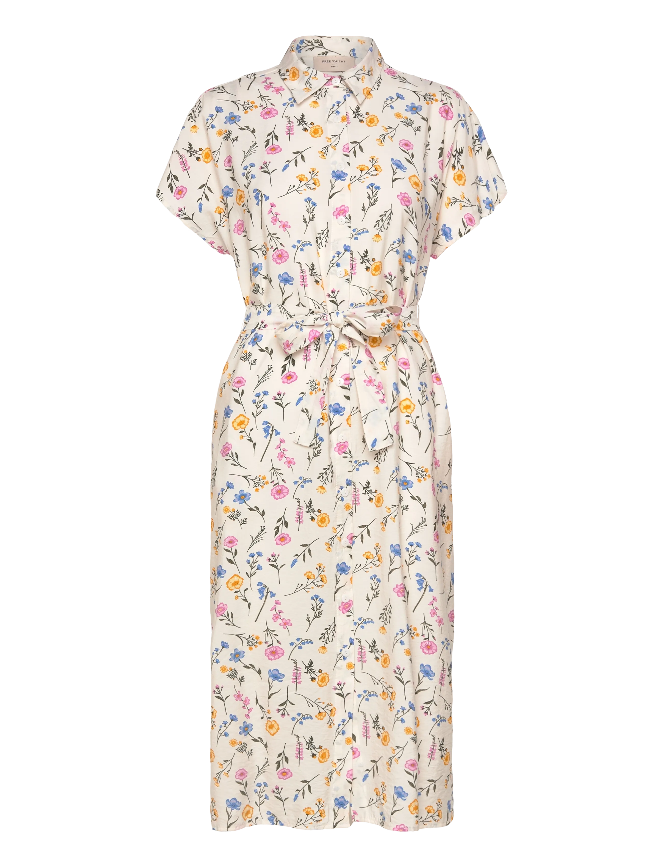 FREE/QUENT FQMOLLI-DRESS - Sommerkjoler - STAR OFF-WHITE W. GOLDEN HAZE / cream