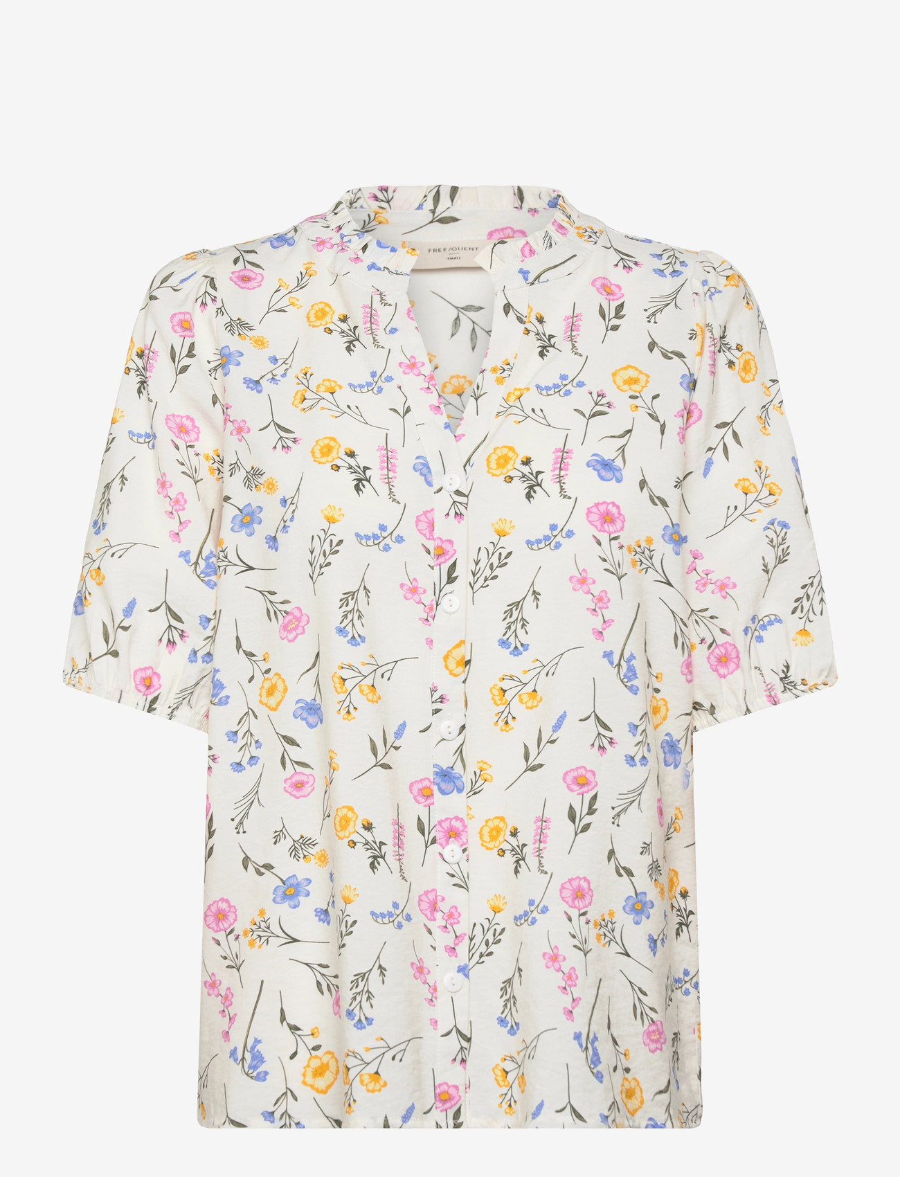 FREE/QUENT - FQMOLLI-SHIRT - star off-white w. golden haze - 1