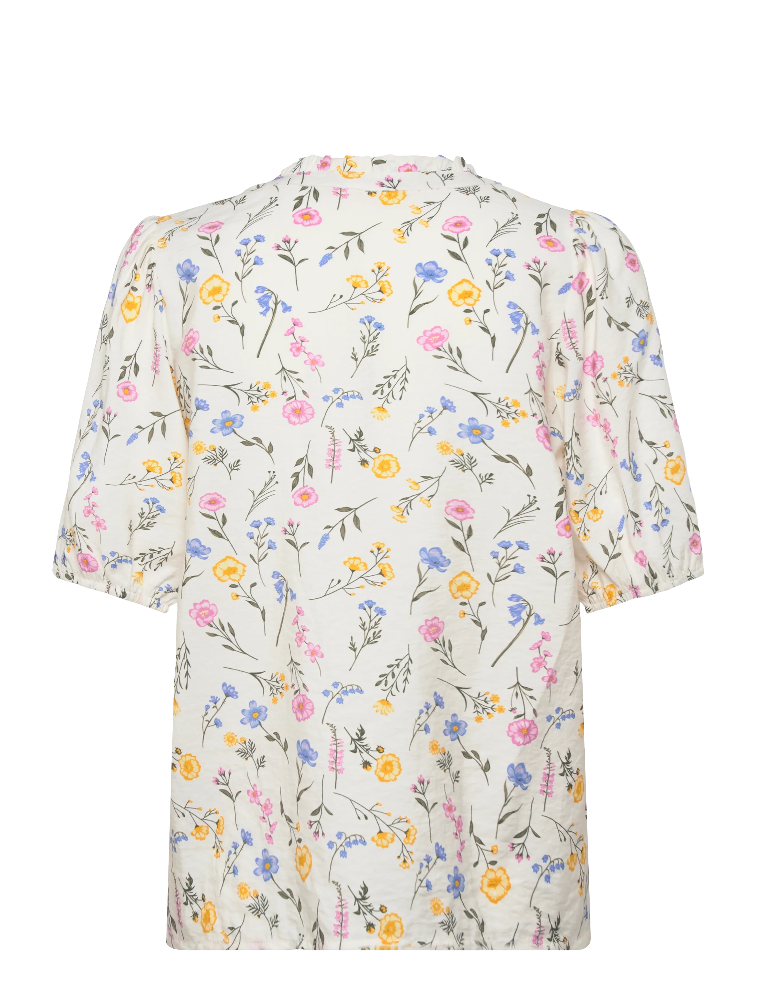 FREE/QUENT - FQMOLLI-SHIRT - kortærmede skjorter - star off-white w. golden haze - 2