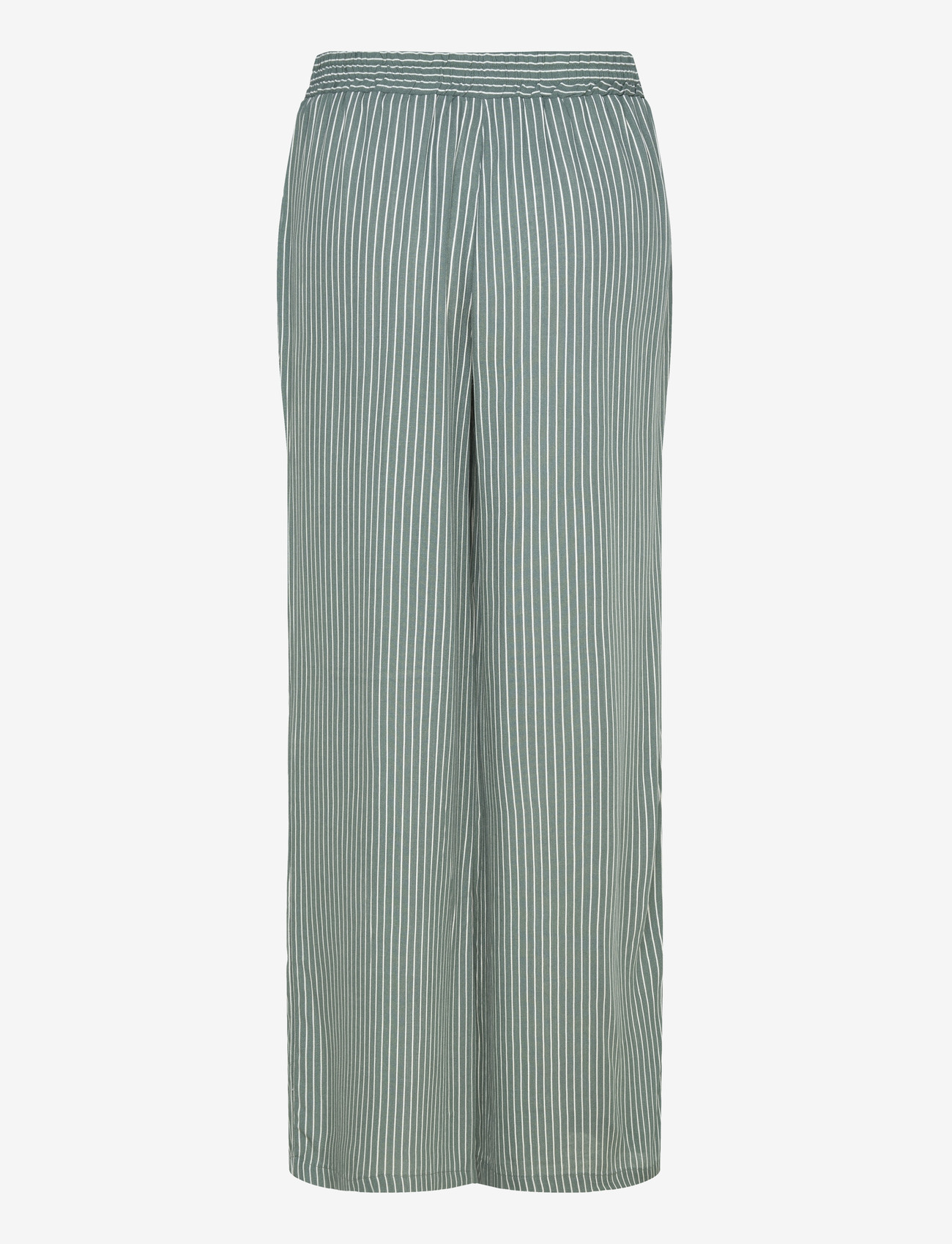 FREE/QUENT - FQSAVA-PANTS - wide leg trousers - dark forest w. star off-white - 2