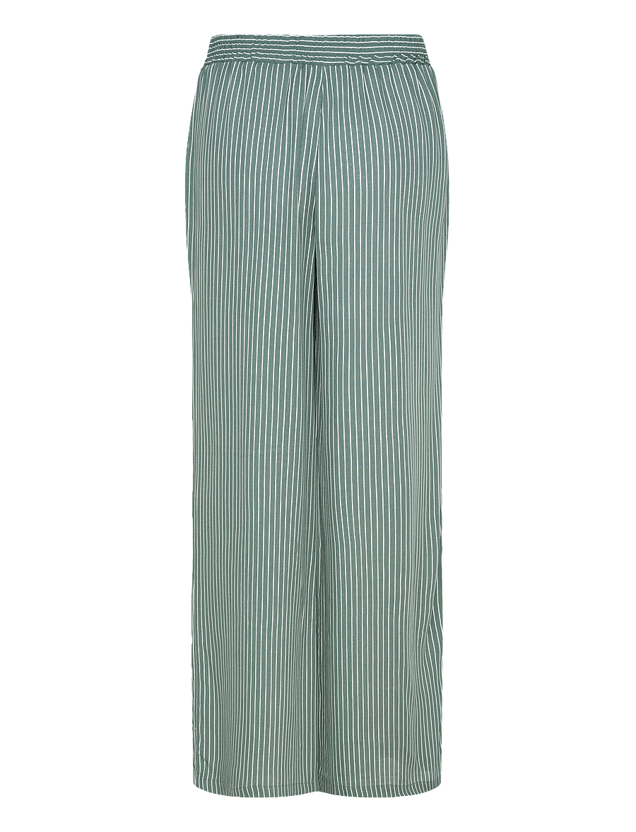 FREE/QUENT - FQSAVA-PANTS - hosen mit weitem bein - dark forest w. star off-white - 2