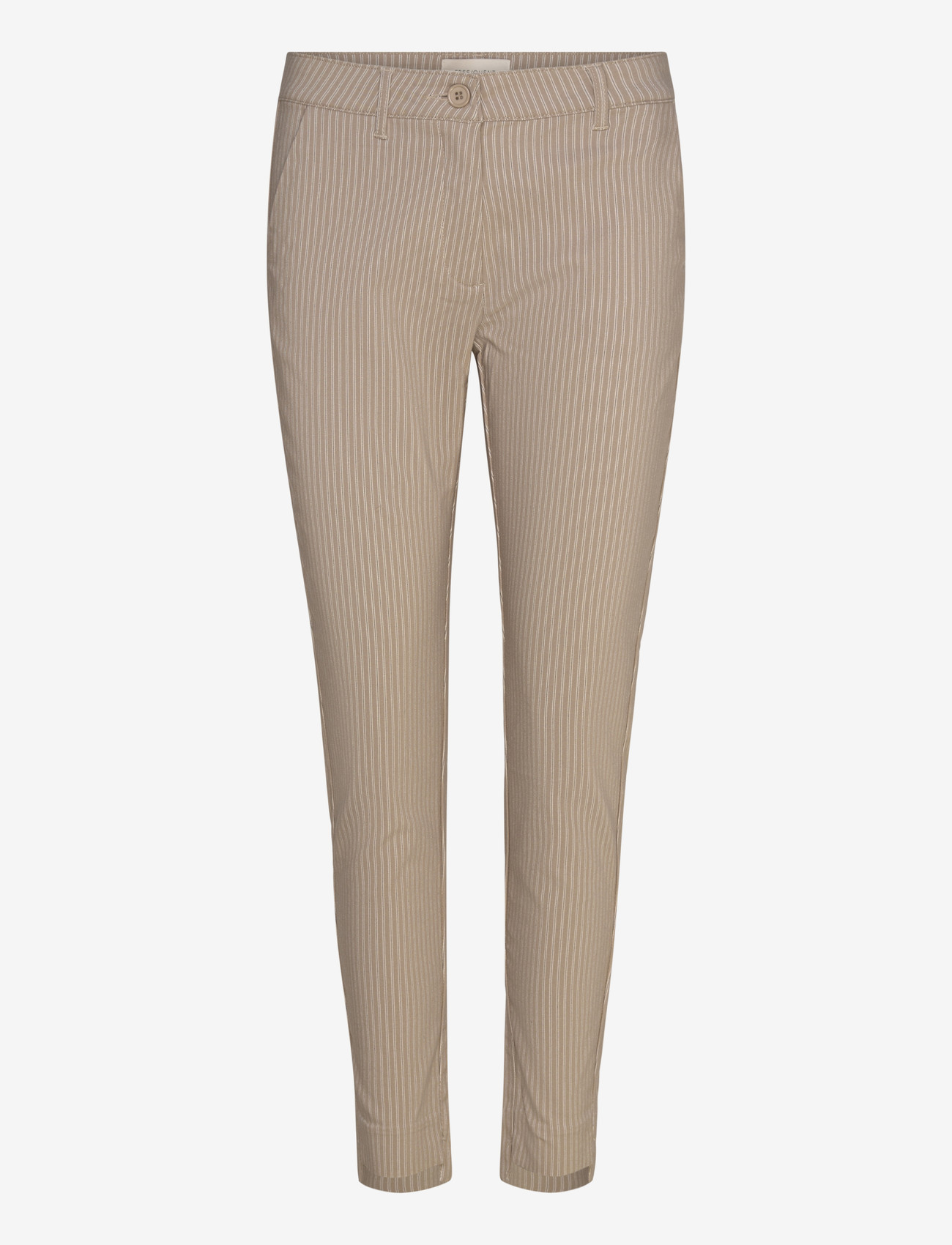 FREE/QUENT - FQREX-PANTS - laveste priser - silver mink w. star off-white - 0