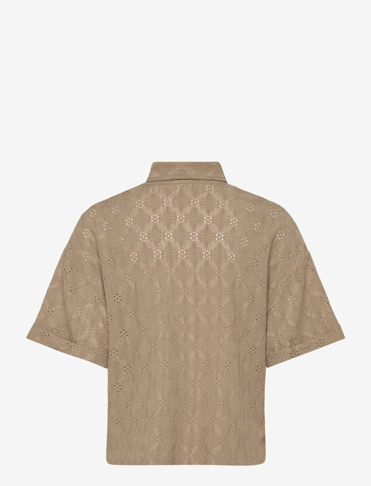 FREE/QUENT - FQMIRNA-SHIRT - kortærmede skjorter - silver mink - 2