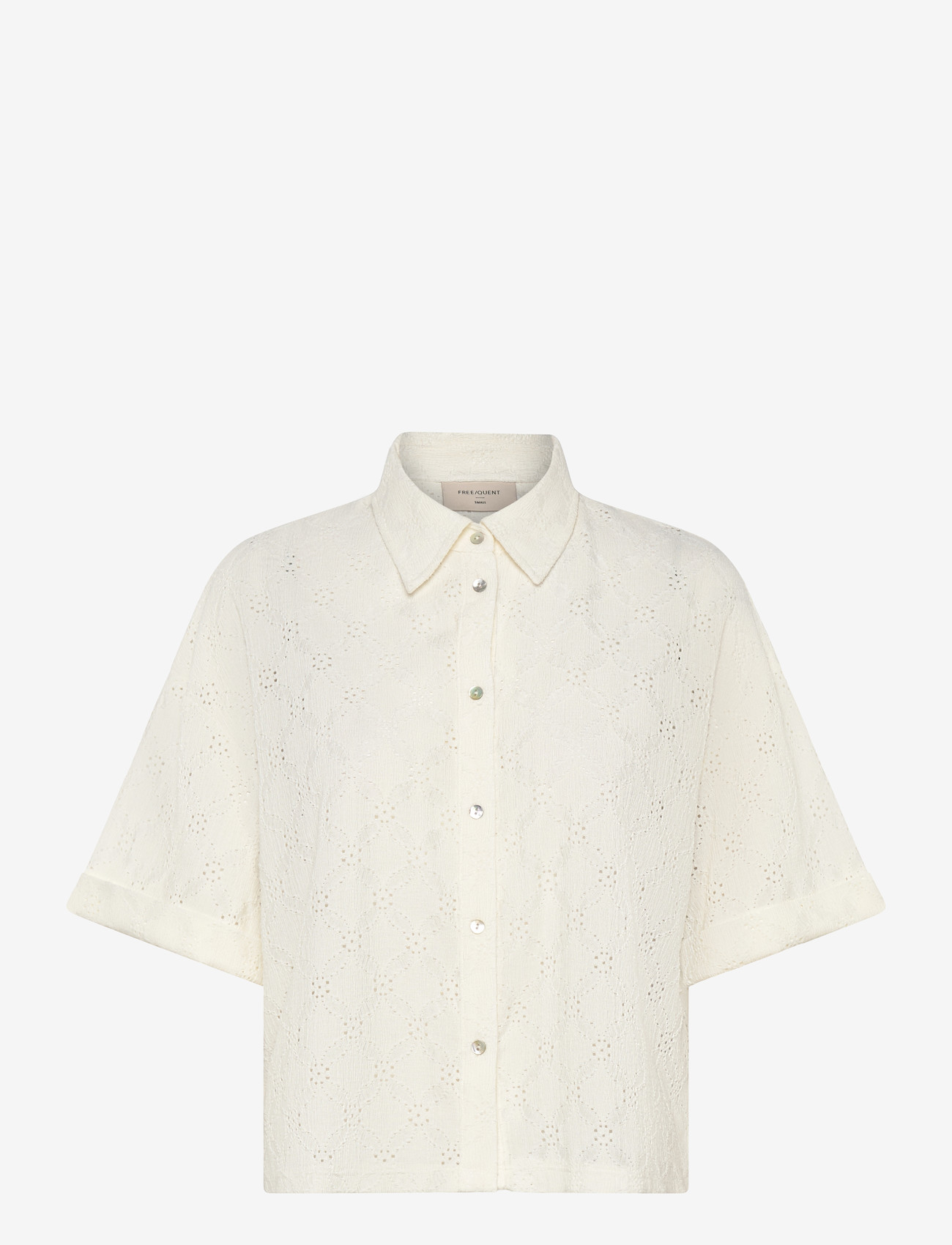 FREE/QUENT - FQMIRNA-SHIRT - kortærmede skjorter - star off-white - 1