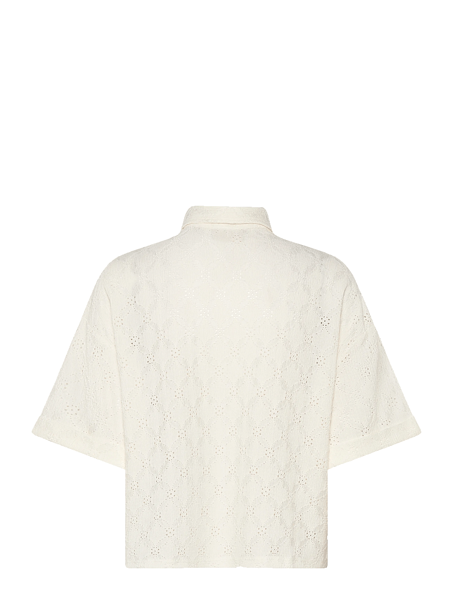 FREE/QUENT - FQMIRNA-SHIRT - kurzärmlige hemden - star off-white - 2