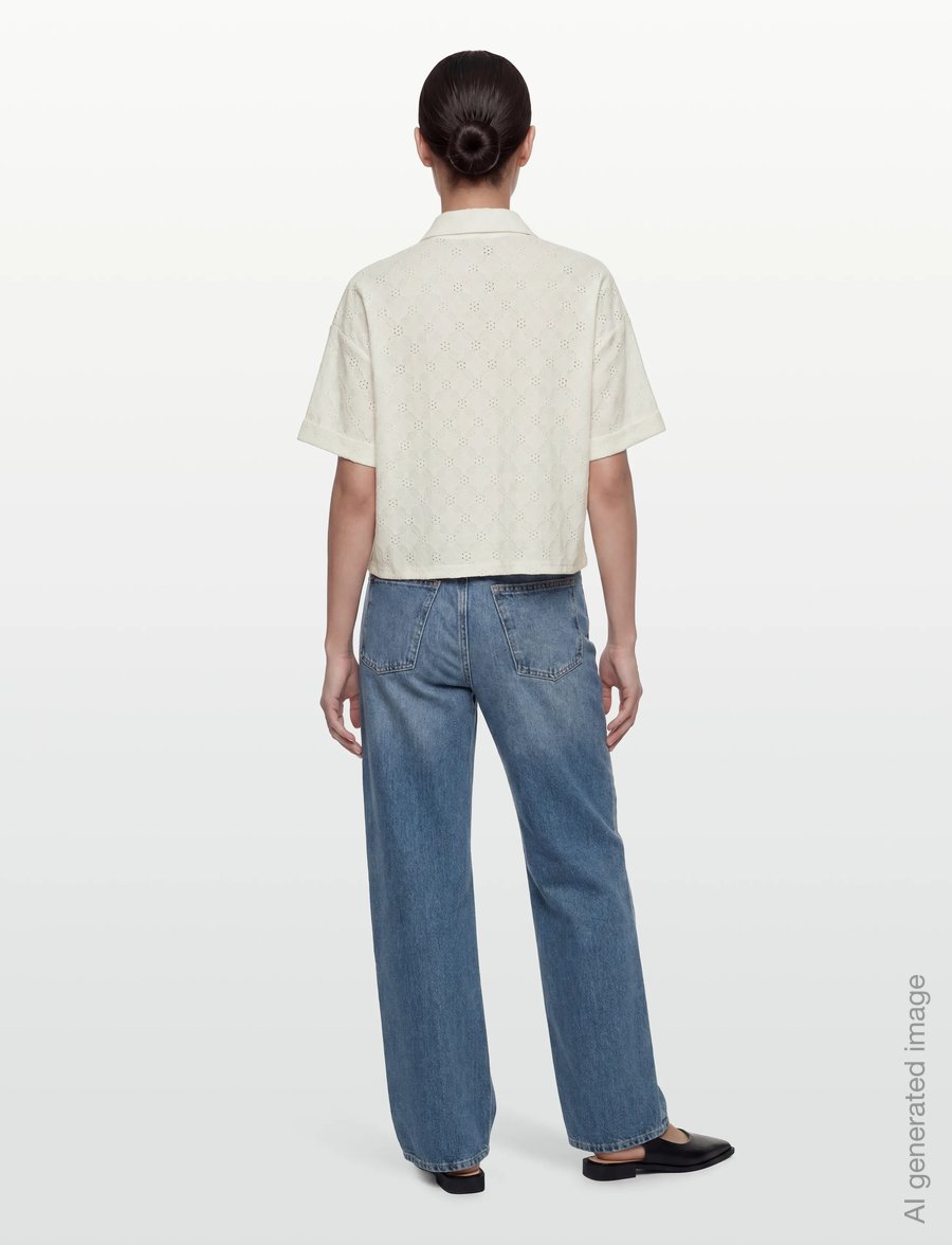 FREE/QUENT - FQMIRNA-SHIRT - kurzärmlige hemden - star off-white - 4