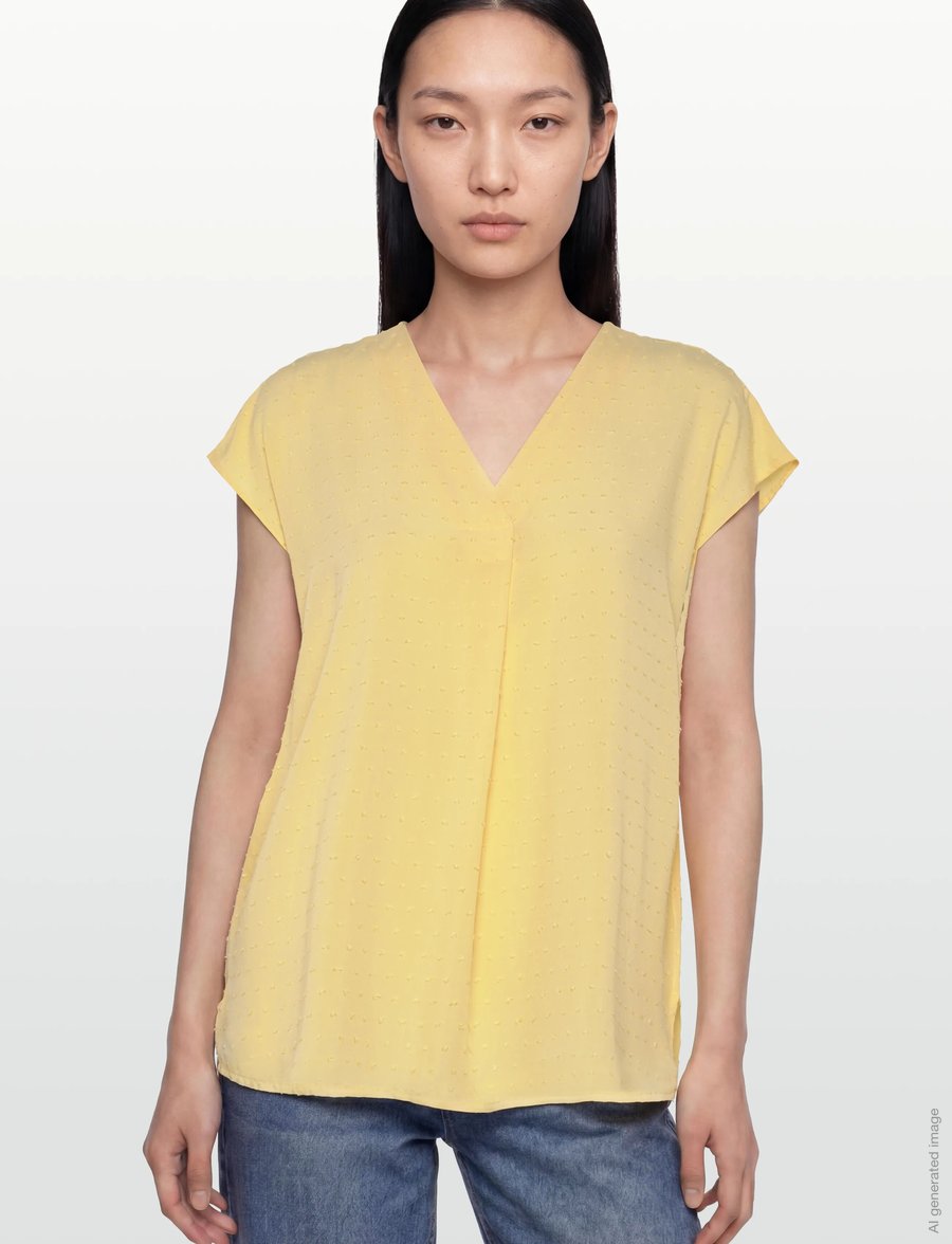 FREE/QUENT - FQKALYA-BLOUSE - kurzärmelige blusen - golden haze - 3