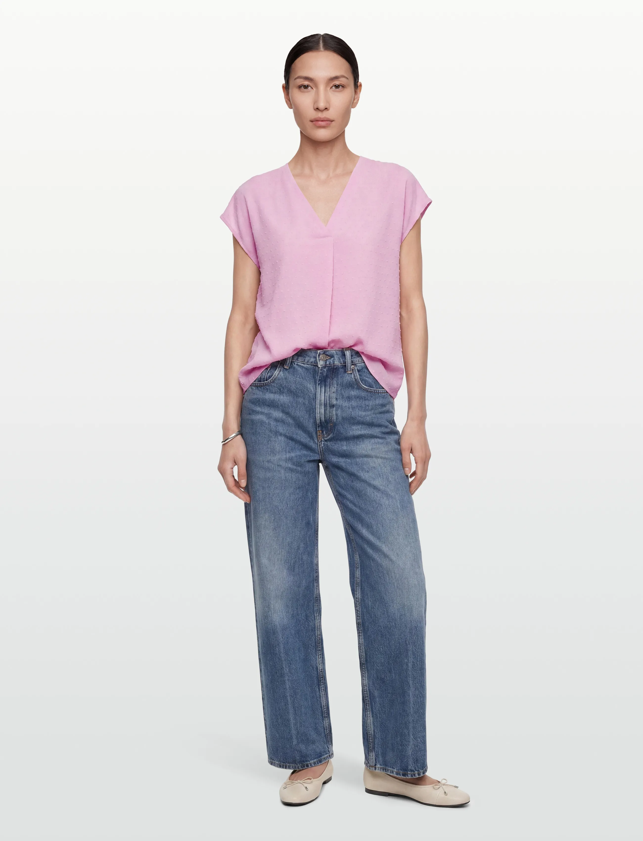 FREE/QUENT FQKALYA-BLOUSE - Kortärmade blusar - SWEET LILAC / pink/rose