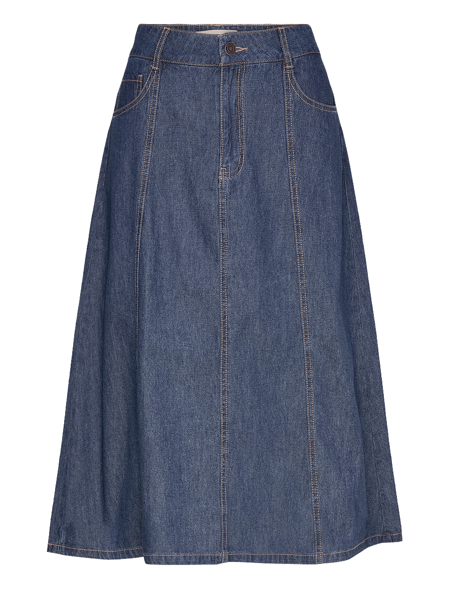 FREE/QUENT - Skirt from Freequent - jeansröcke - medium blue denim - 1