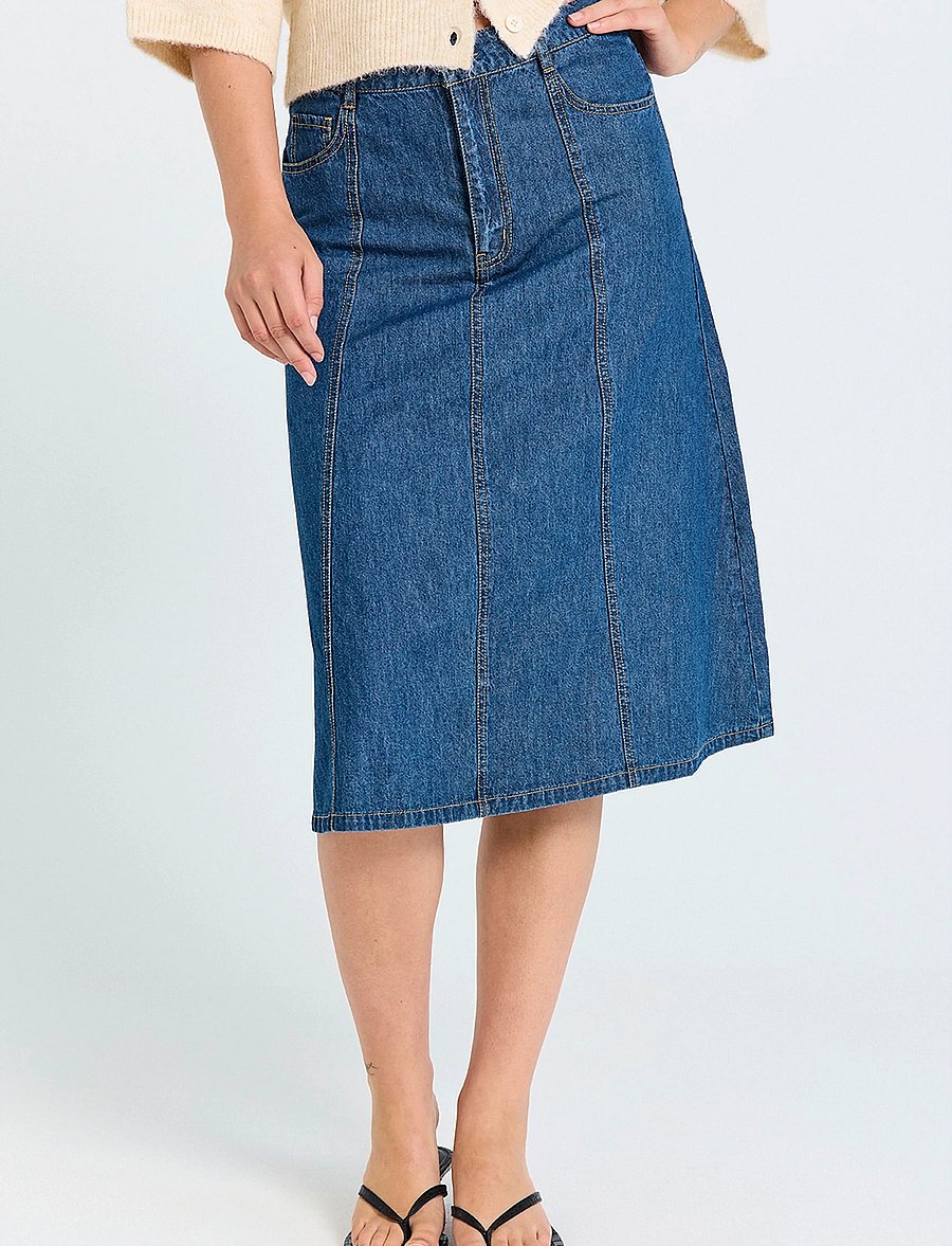 FREE/QUENT - Skirt from Freequent - jeansröcke - medium blue denim - 3