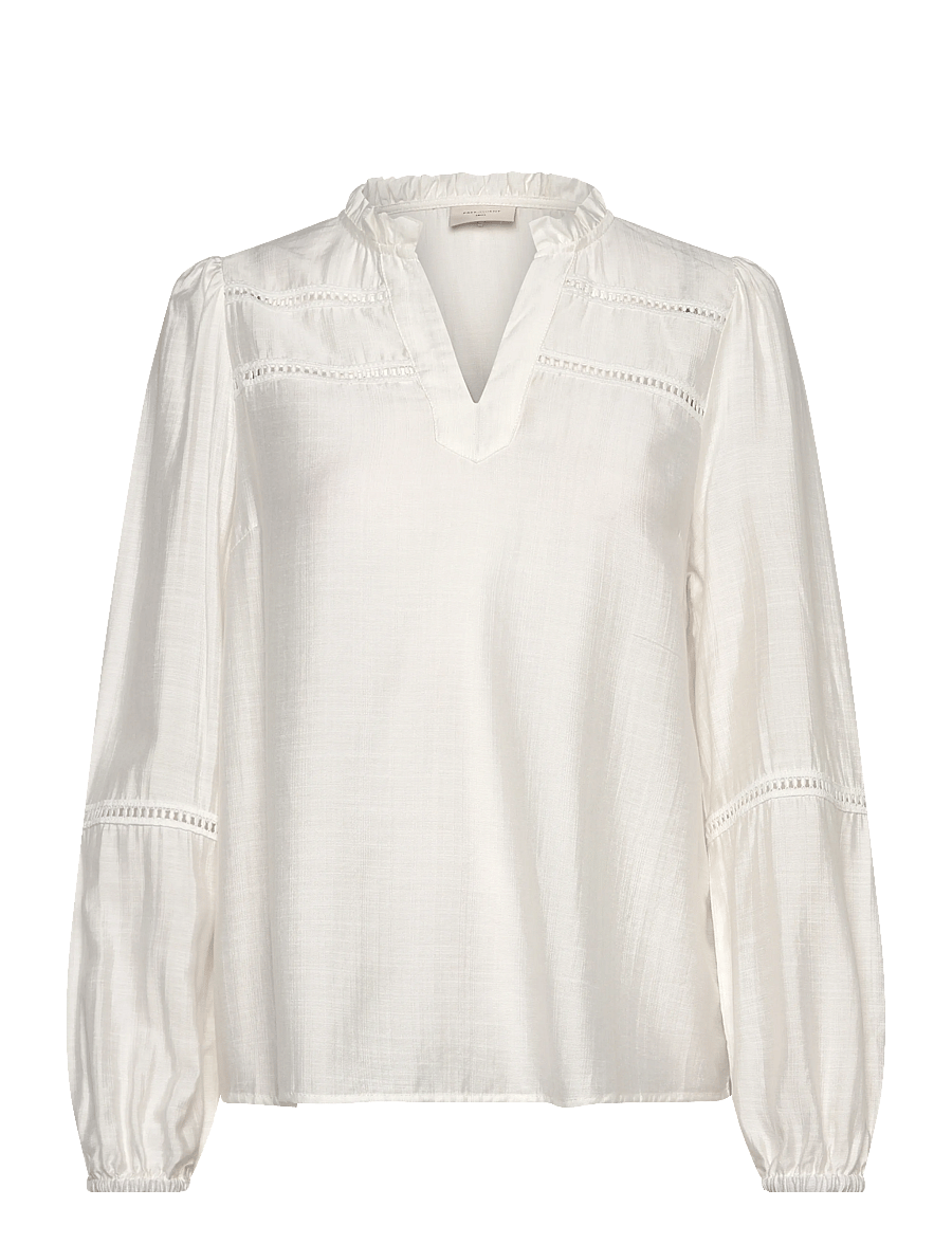 FREE/QUENT - FQANTINA-BLOUSE - långärmade blusar - star off-white - 1