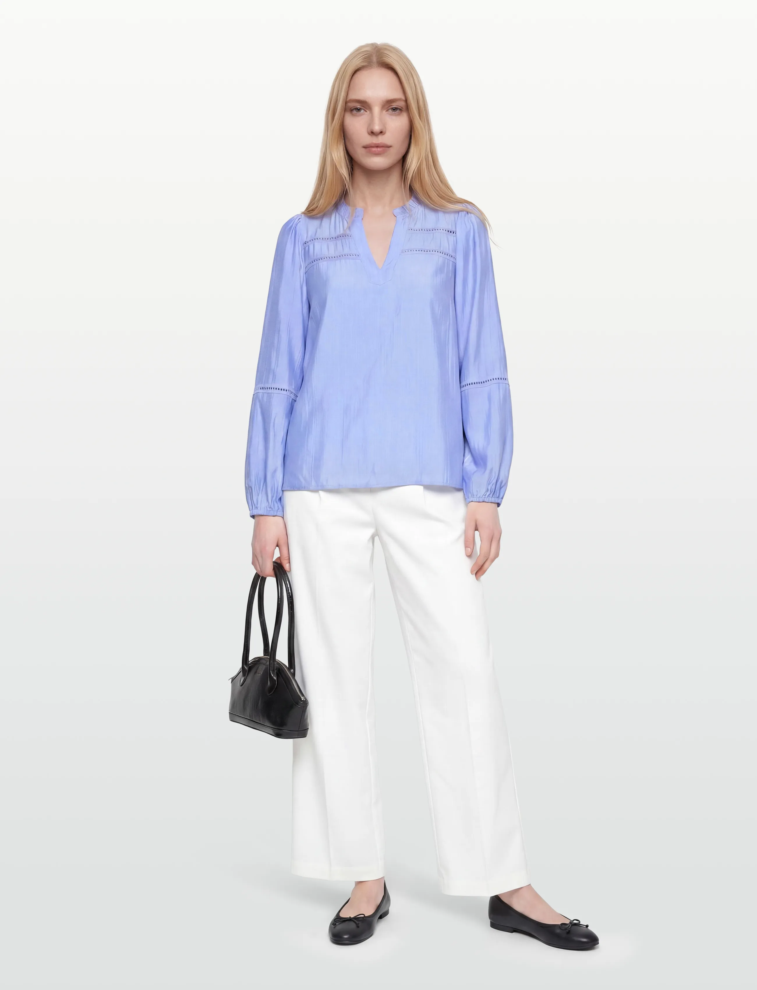 FREE/QUENT Fqantina-Blouse, XS, Blue, Bluser > Langærmede, Dame