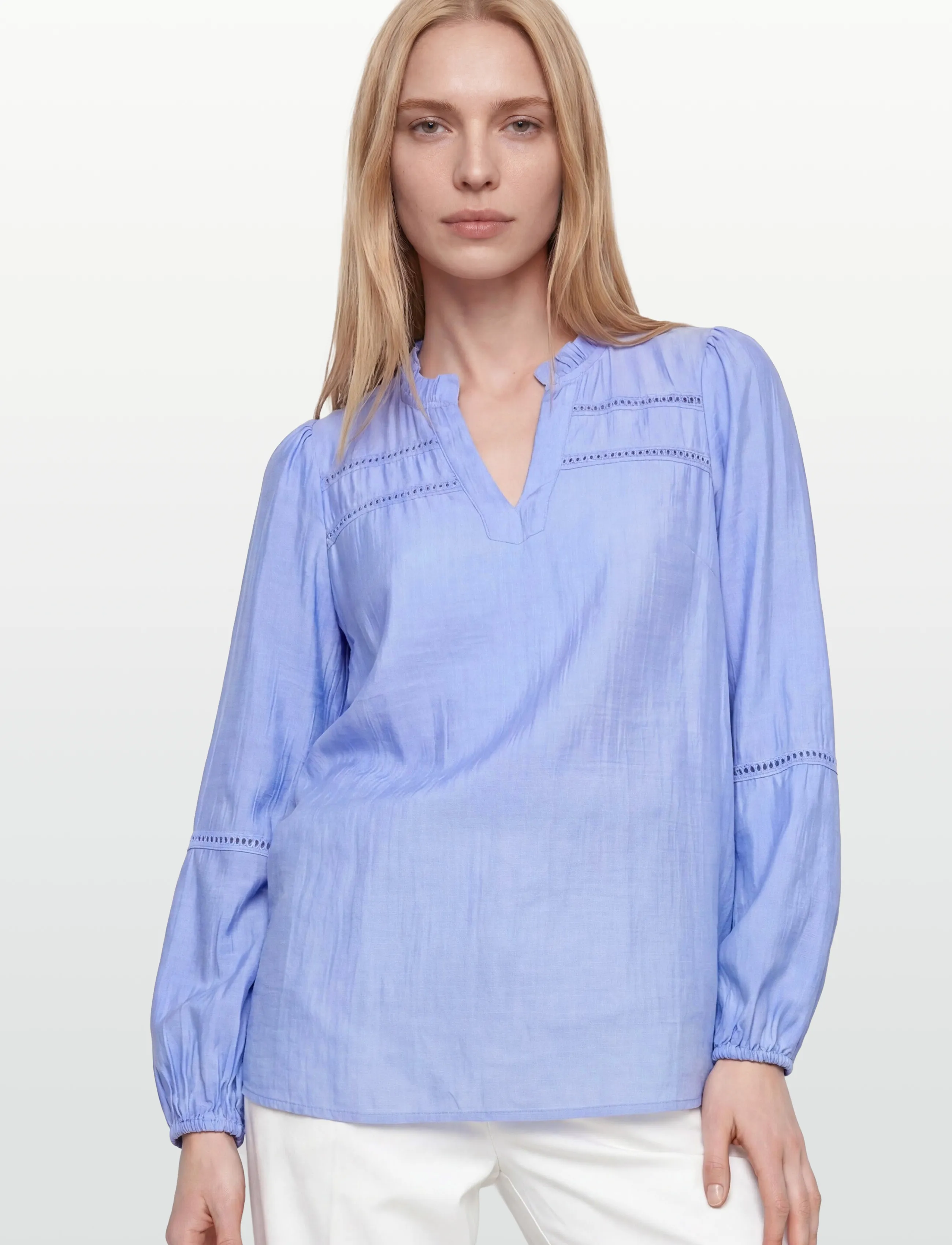 FREE/QUENT - FQANTINA-BLOUSE - long sleeved blouses - vista blue - 3