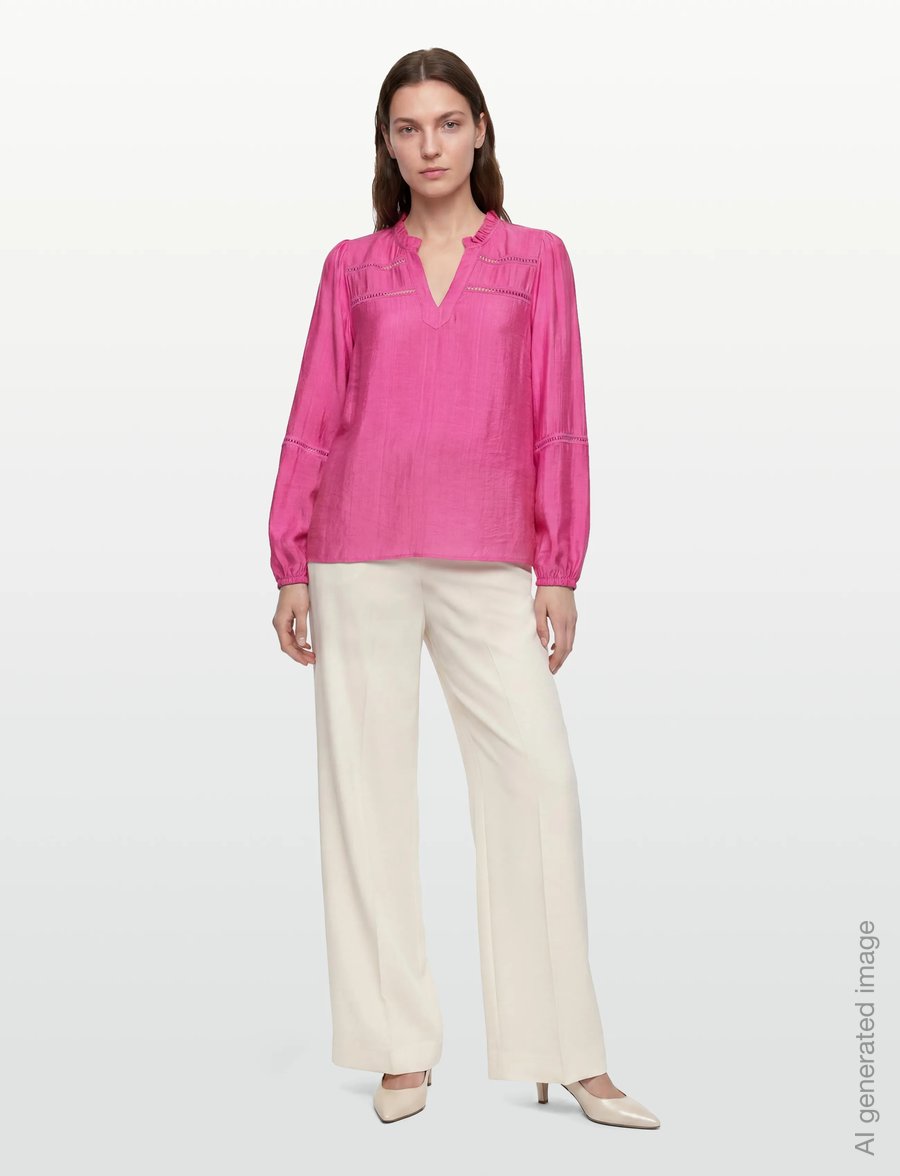 FREE/QUENT - FQANTINA-BLOUSE - langärmelige blusen - wild orchid - 0