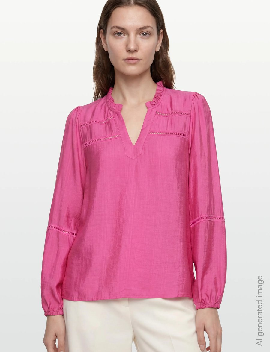 FREE/QUENT - FQANTINA-BLOUSE - langärmelige blusen - wild orchid - 3