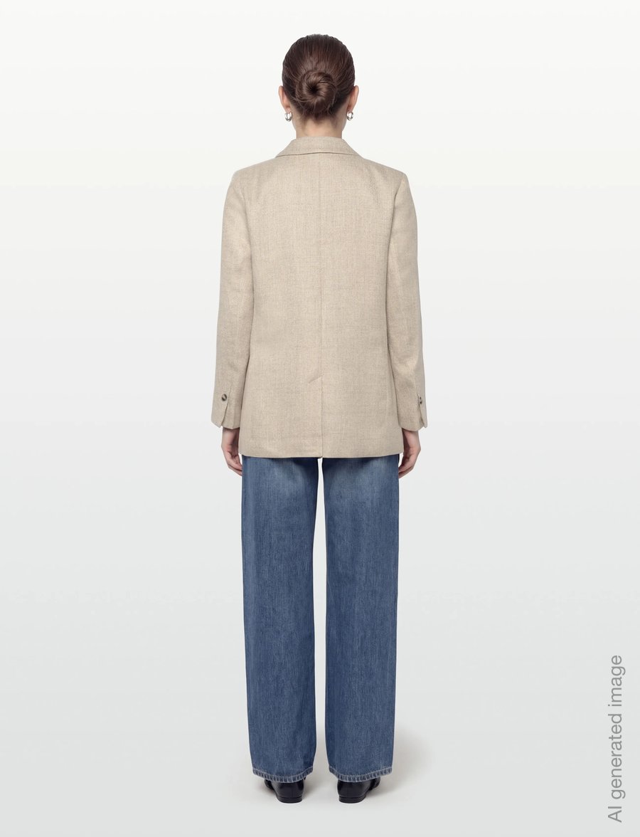 FREE/QUENT - FQLYDIA-BLAZER - enkelknäppta kavajer - sand melange - 4