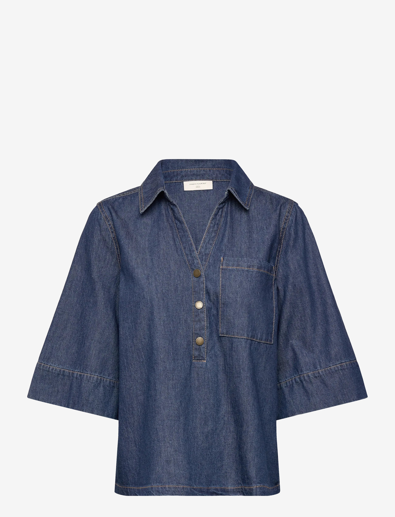FREE/QUENT - Blouse from Freequent - denim shirts - medium blue denim - 0