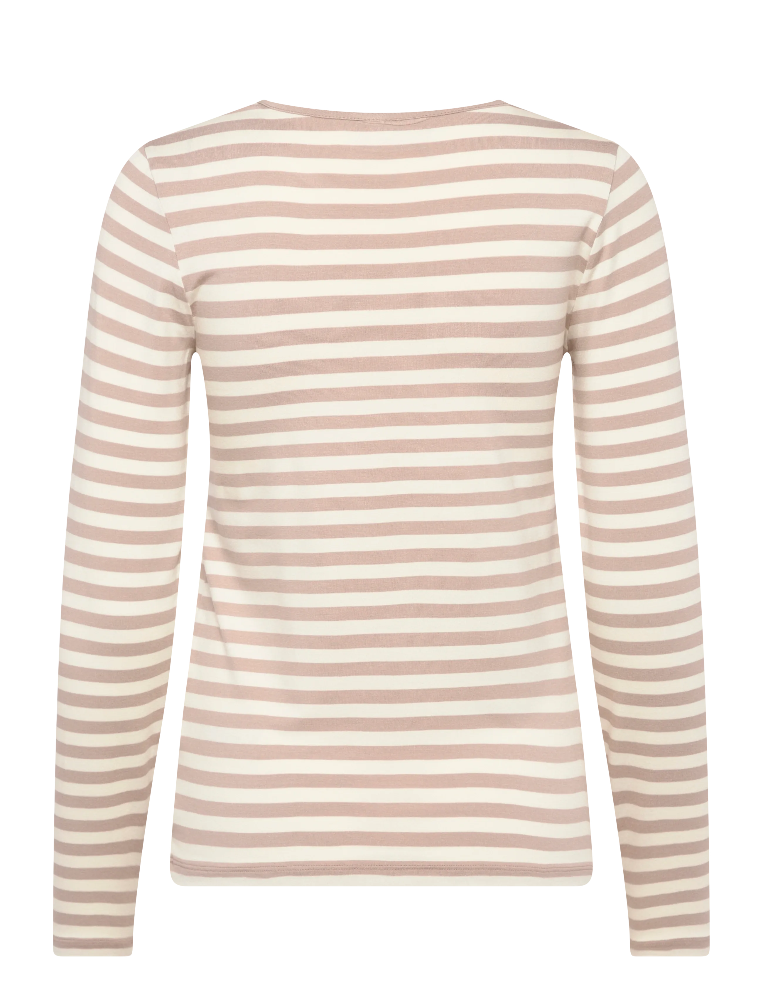 FREE/QUENT - FQLIANA-TEE - langärmlige tops - simply taupe w. star off-white - 2